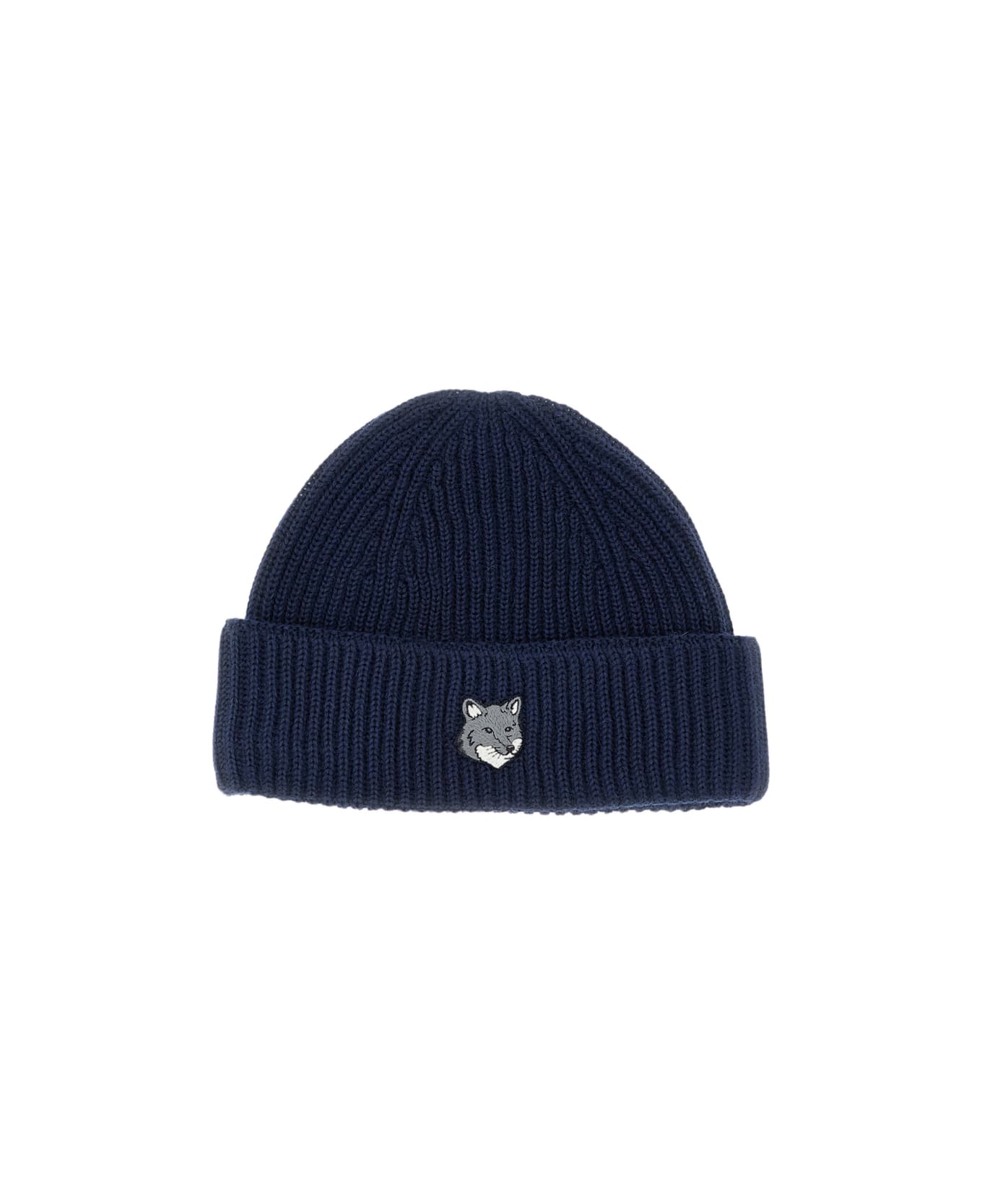 Maison Kitsuné Wool Hat - Blue