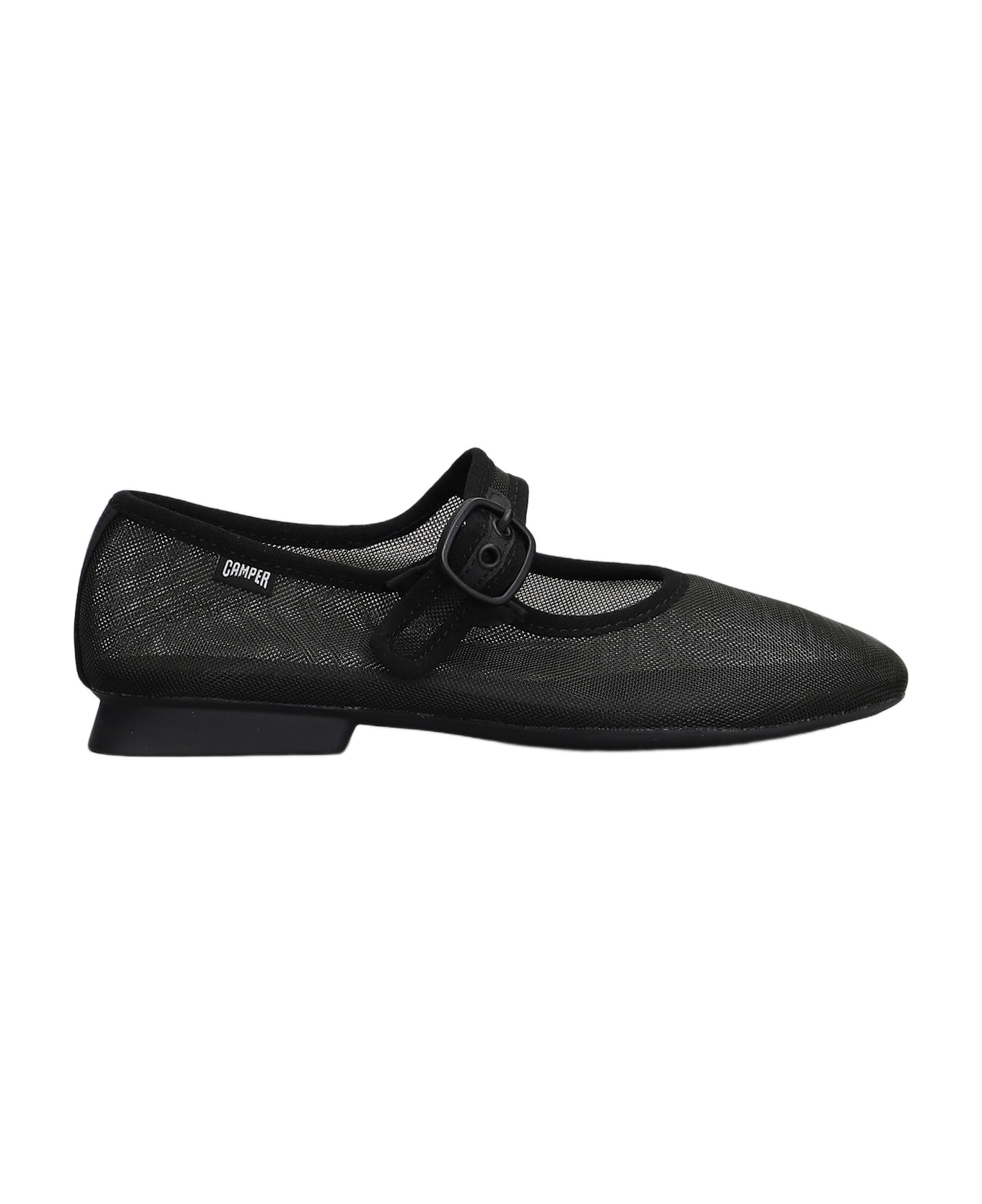 Camper Casi Myra Ballet Flats In Black Fabric - black