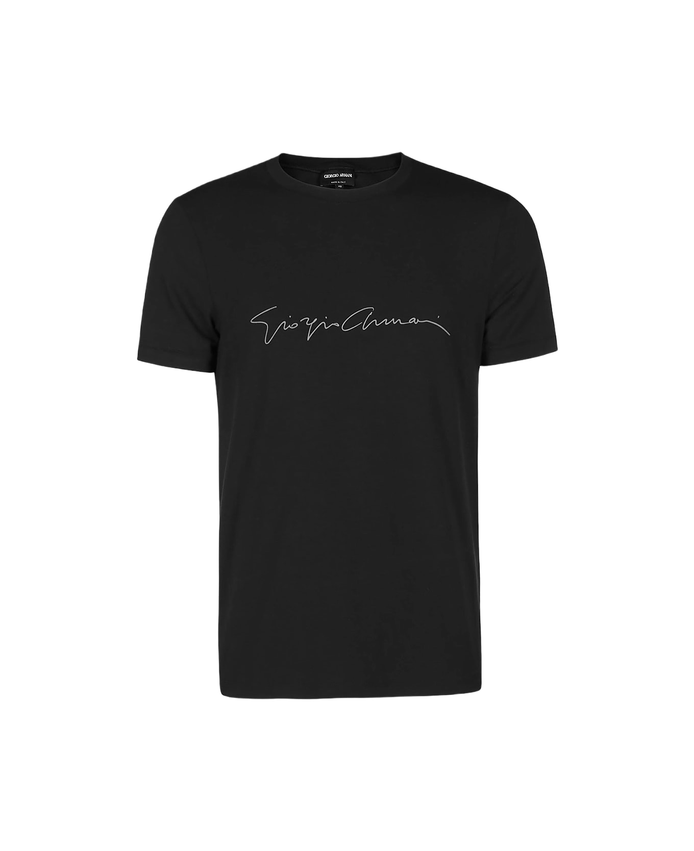 Giorgio Armani Black Viscose T-shirt - Black