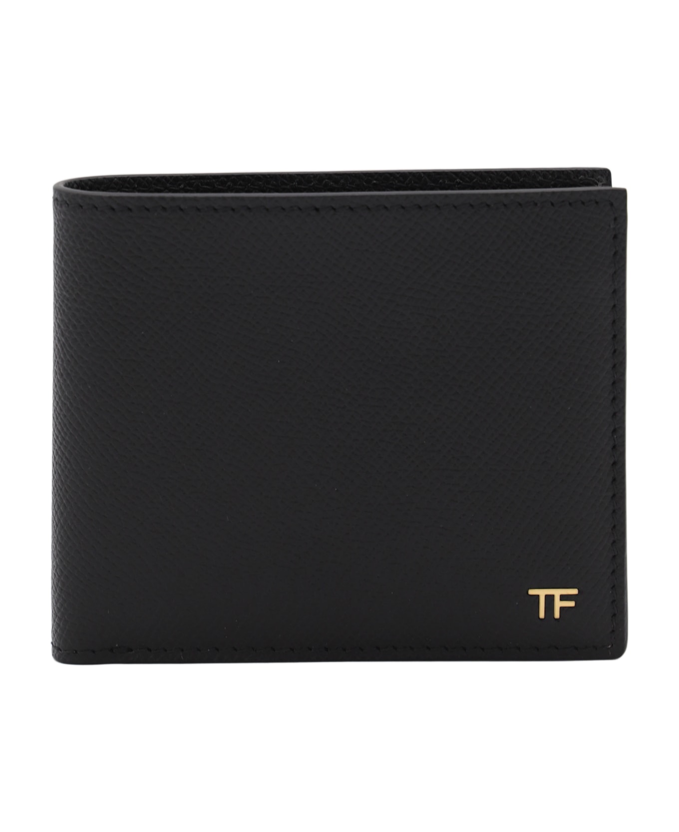 Tom Ford Black Leather Wallet - Black
