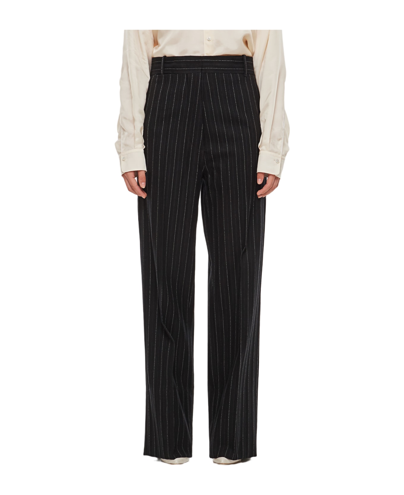 Quira Wool Suit Trousers - Black