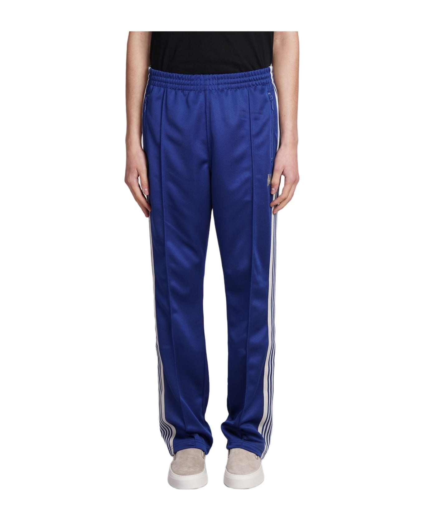 Needles Pants In Blue Polyester - blue ボトムス