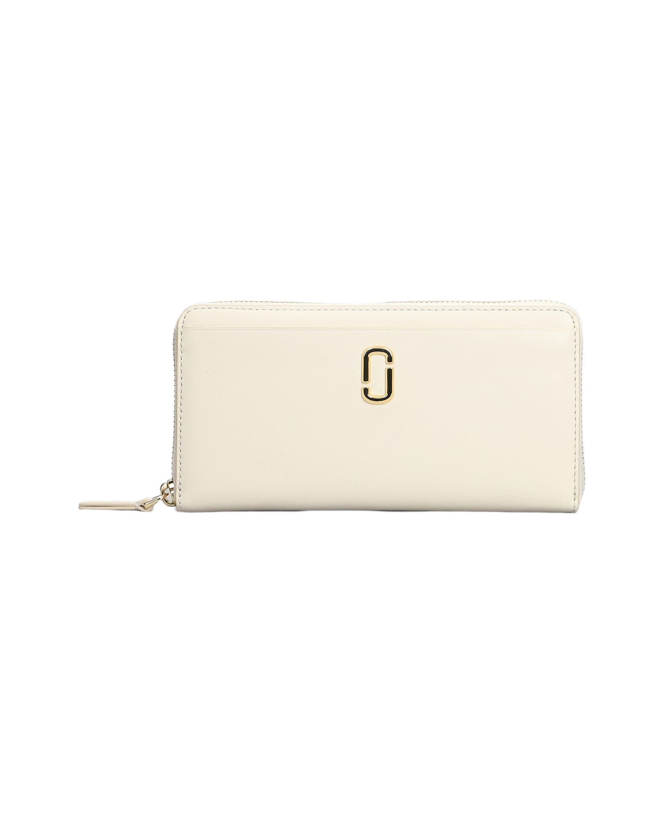 Marc Jacobs The Continental Wallet In White Leather - white 財布