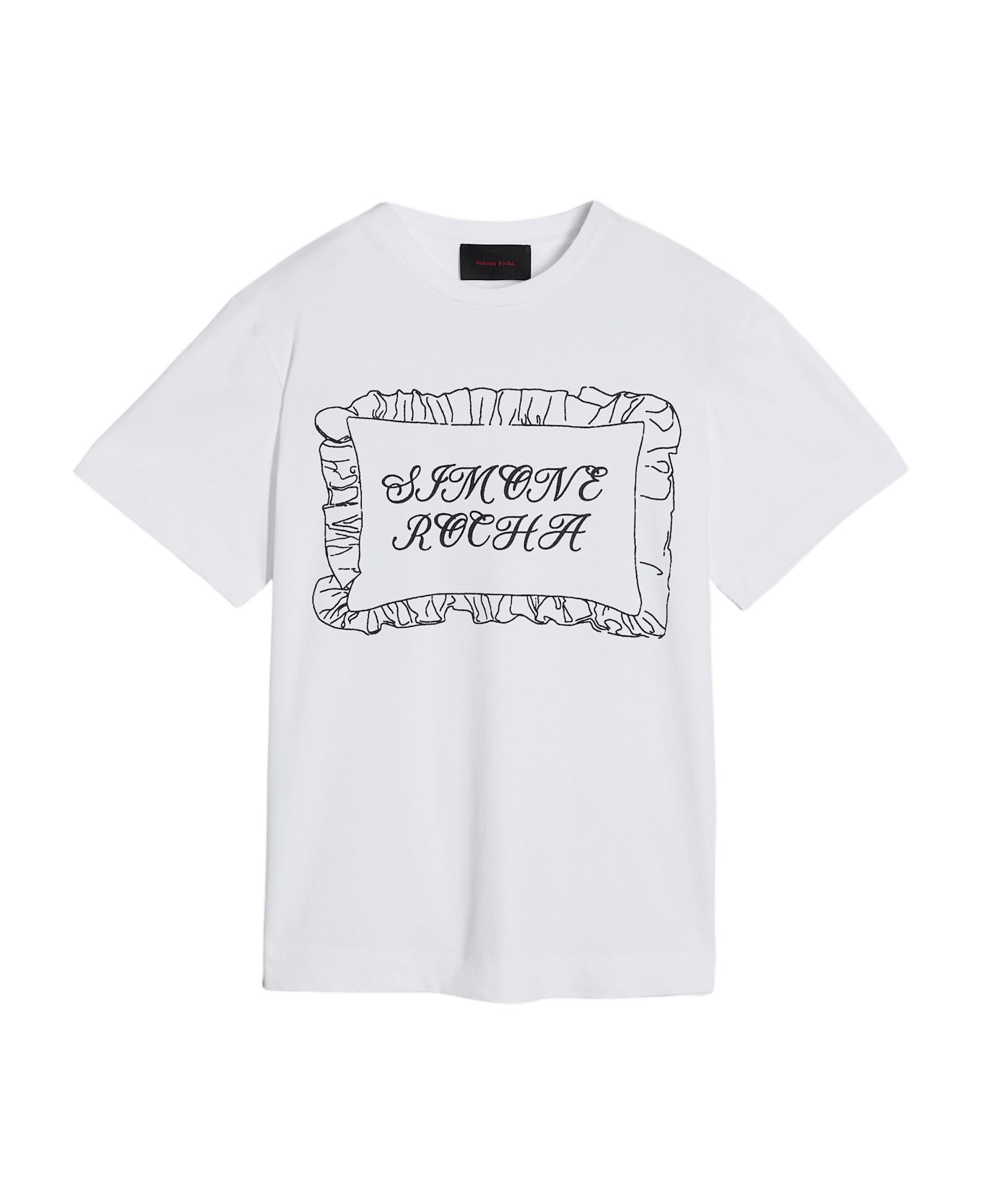 Simone Rocha Pillowcase Logo Print T-shirt - White