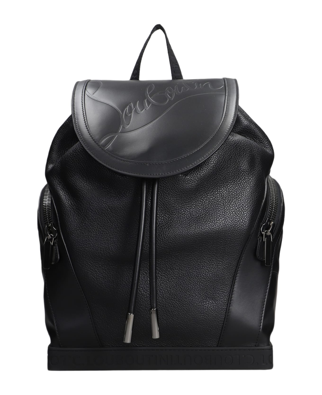 Christian Louboutin Explorafunk S Backpack In Black Leather - black