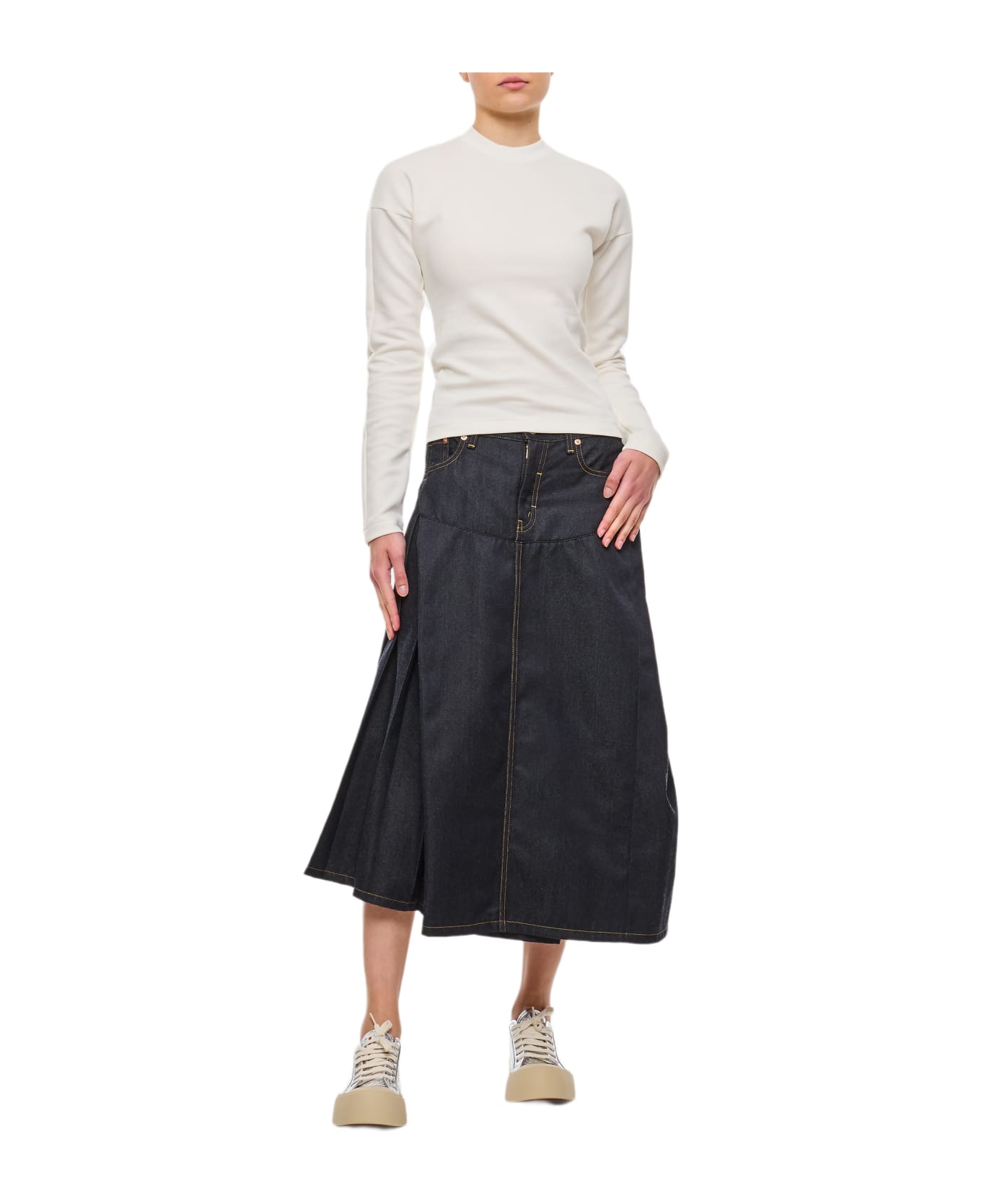 Junya Watanabe Denim Long Skirt Levi's Collab - Blue スカート