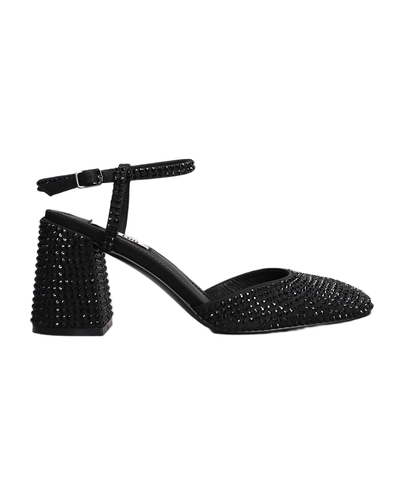 Bibi Lou Emily Pump 80 Sandals In Black Leather | italist