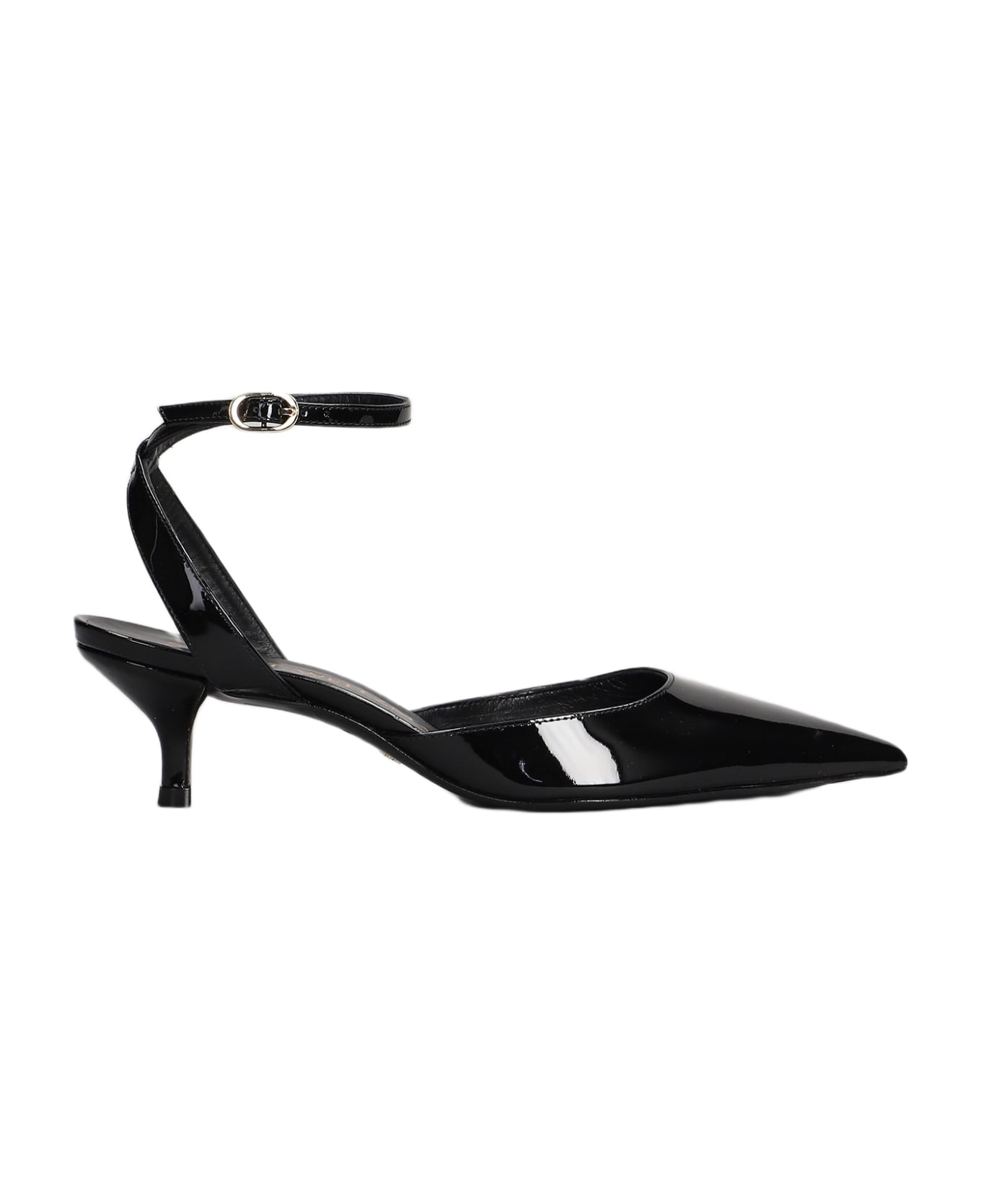 Stuart Weitzman Barelythere 50 Pumps In Black Patent Leather - black ハイヒール