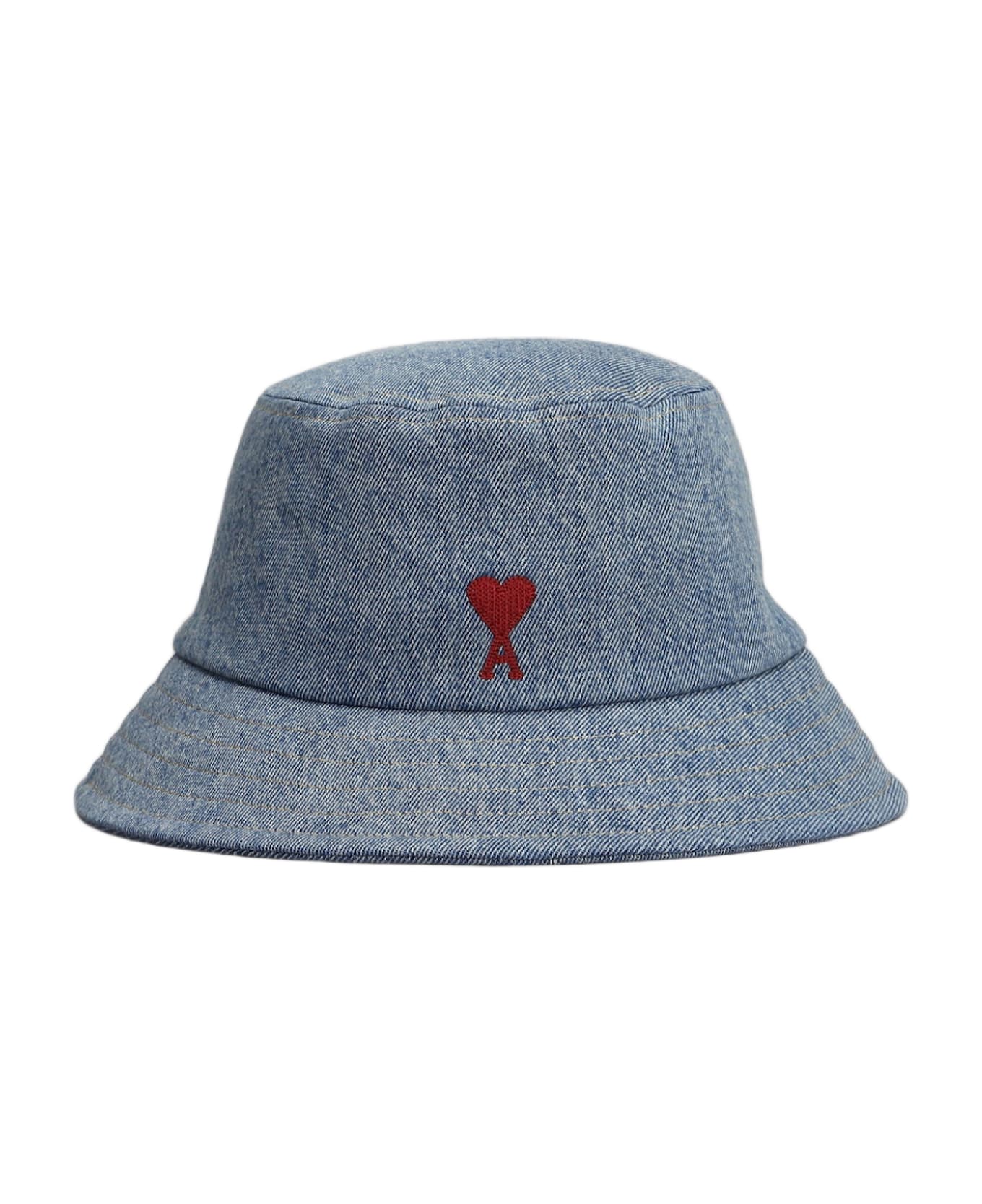 Ami Alexandre Mattiussi Hats In Blue Cotton - blue