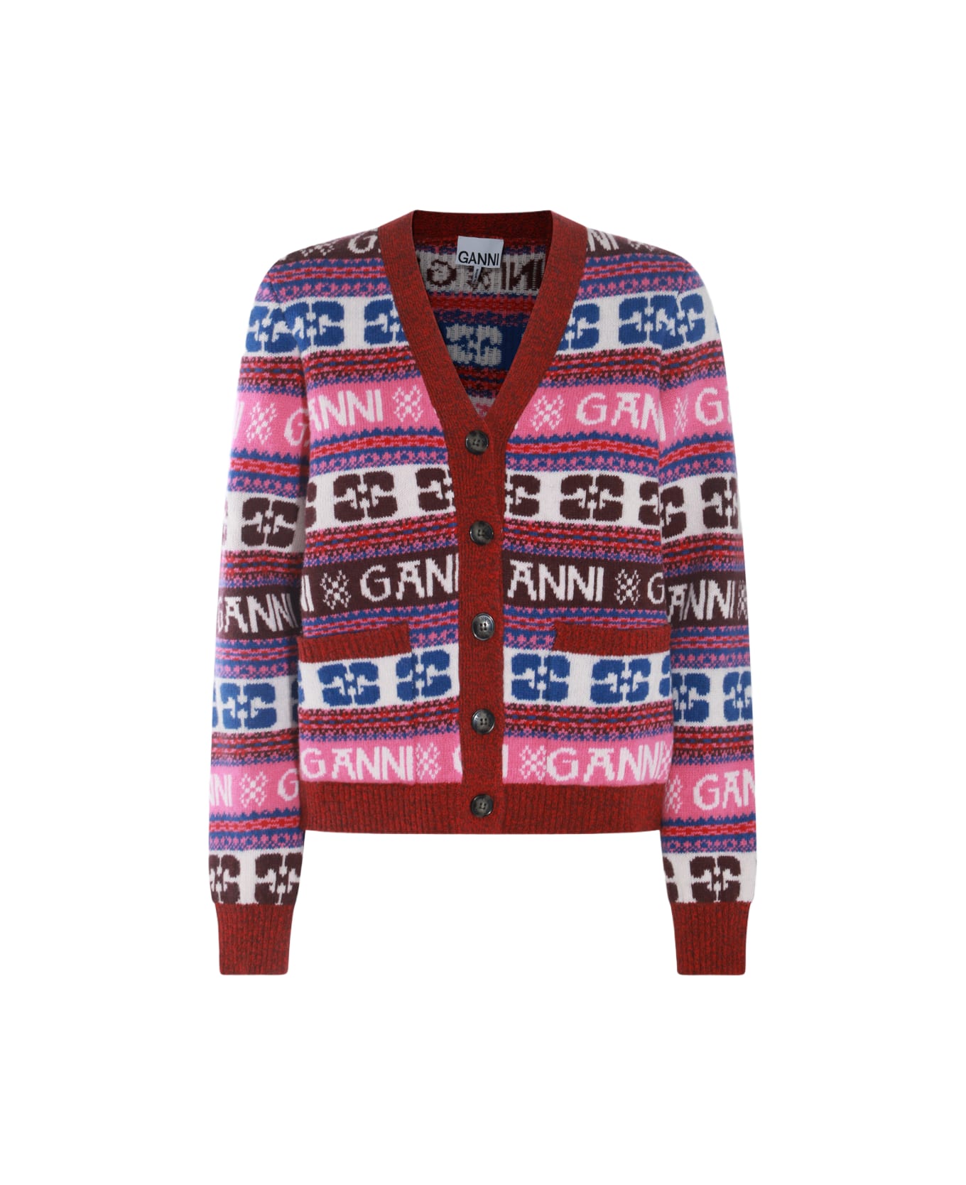 Ganni Multicolor Wool Knitwear - MultiColour