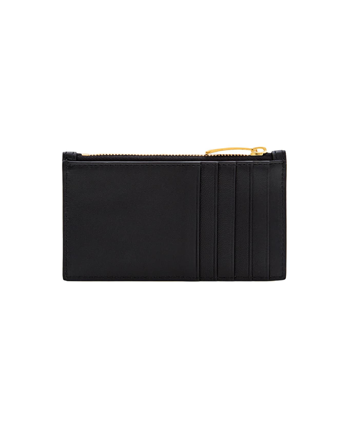 Bottega Veneta Cassette Zip Card Holder - Black