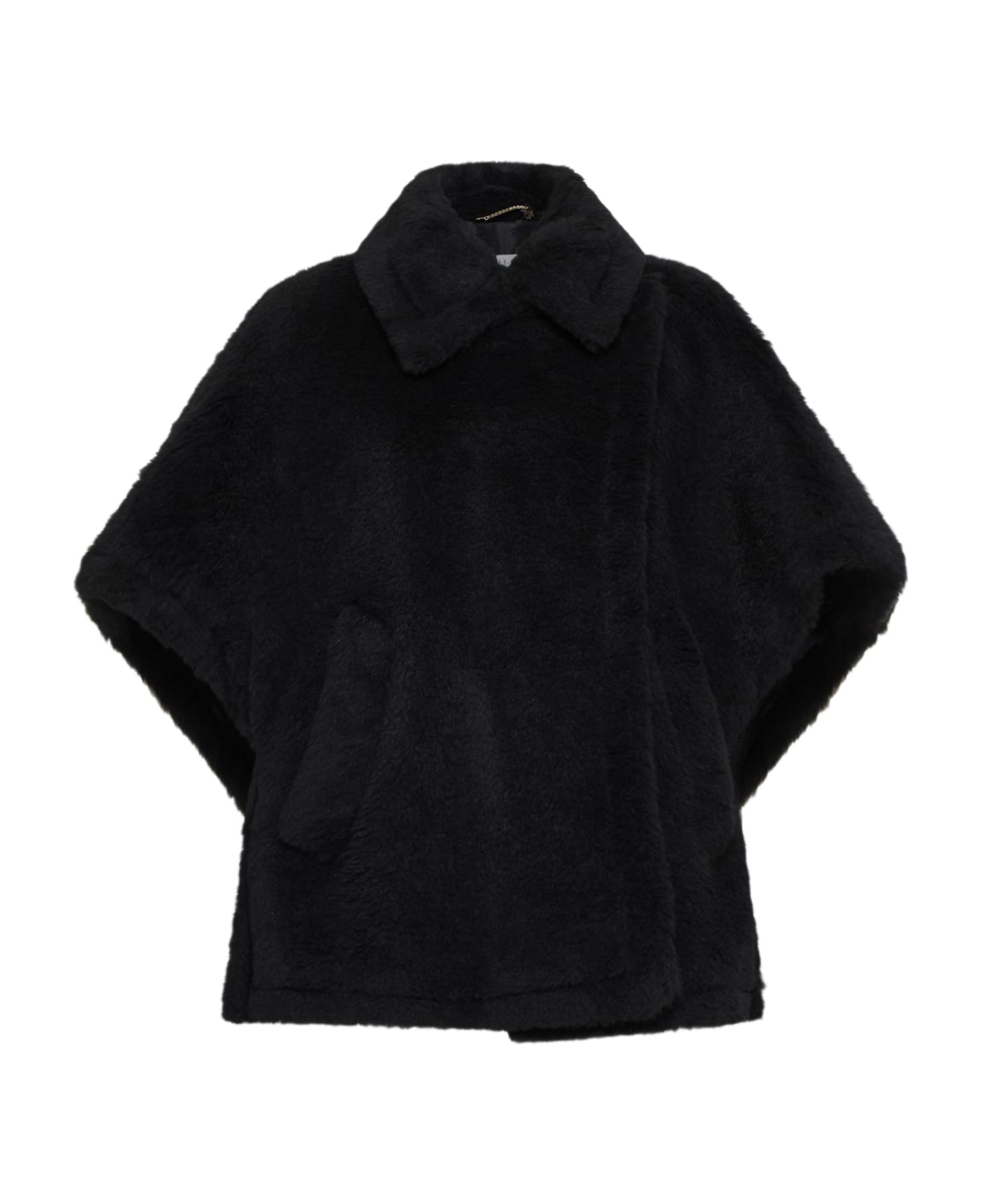 Max Mara Tebe Alpaca-blend Teddy Cape - Black