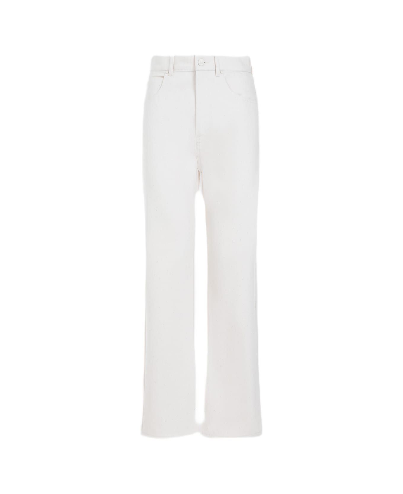 Max Mara Achille Cotton Pants - Bianco Tela