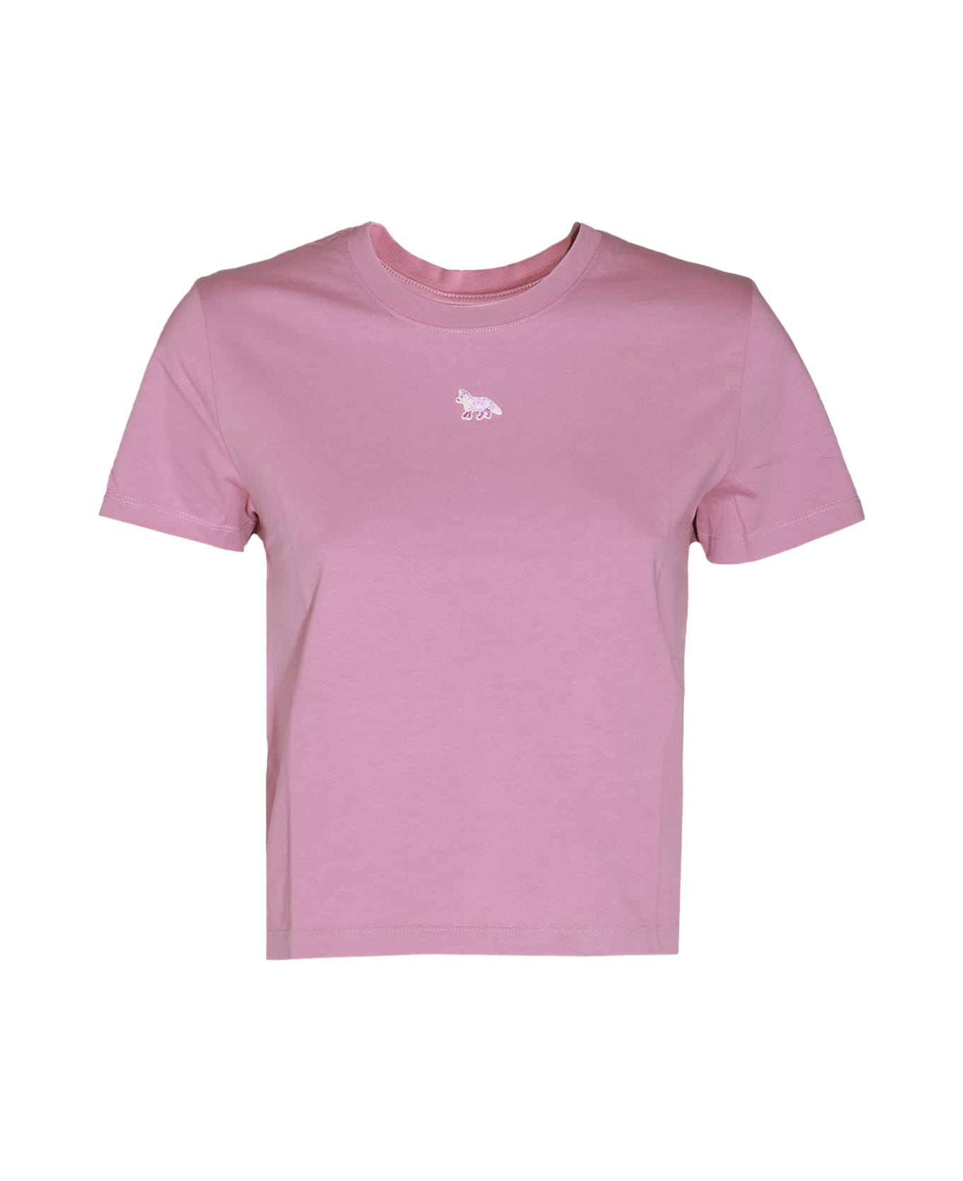 Maison Kitsuné Pink Cotton T-shirt - BLOSSOM