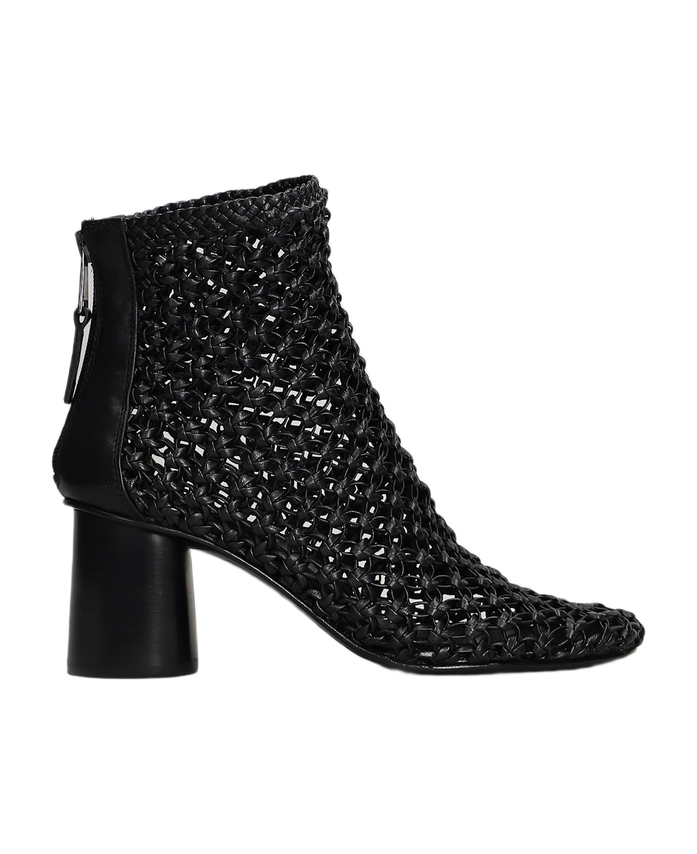 Elena Iachi High Heels Ankle Boots In Black Leather - black