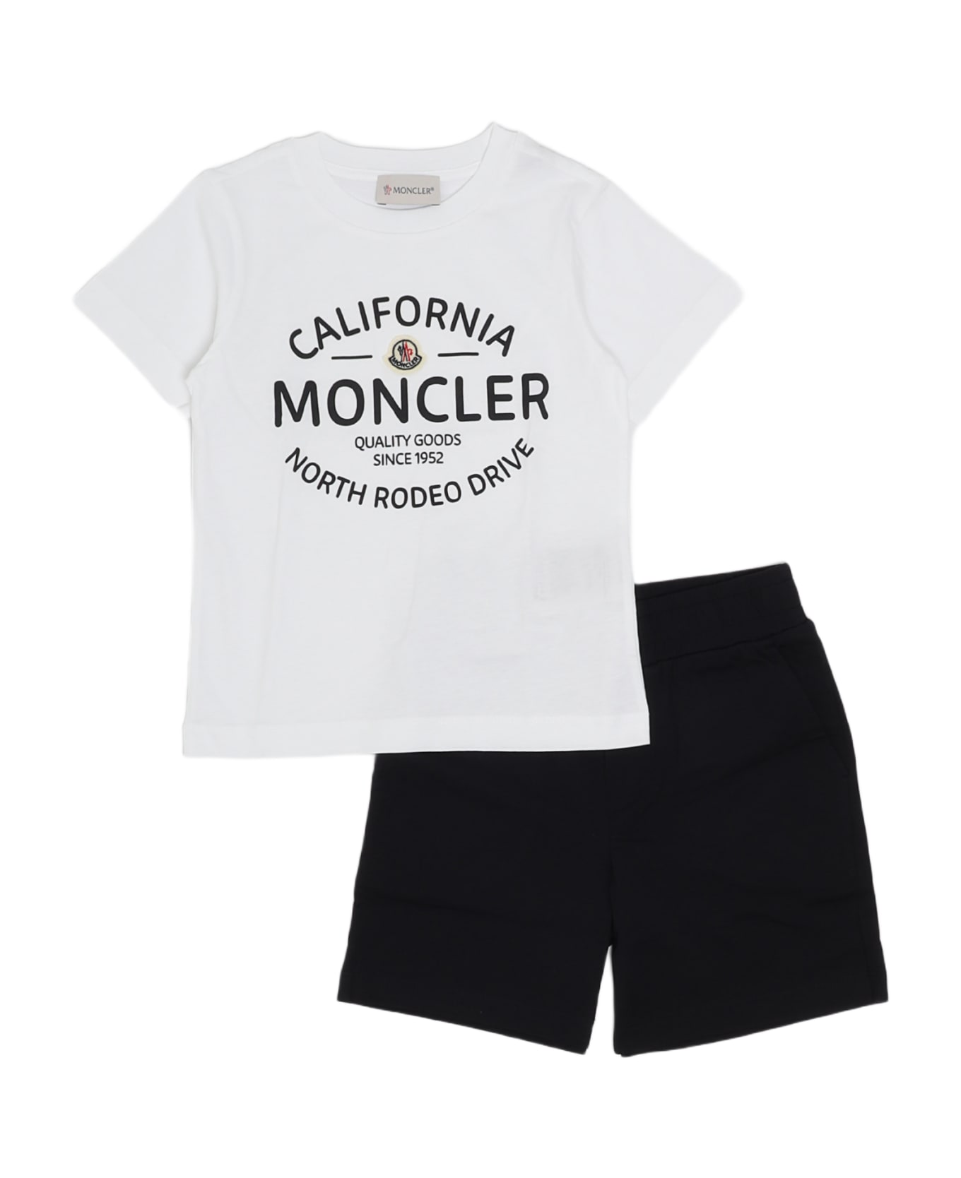 Moncler T-shirt+shorts Suit - BIANCO-BLU ジャンプスーツ