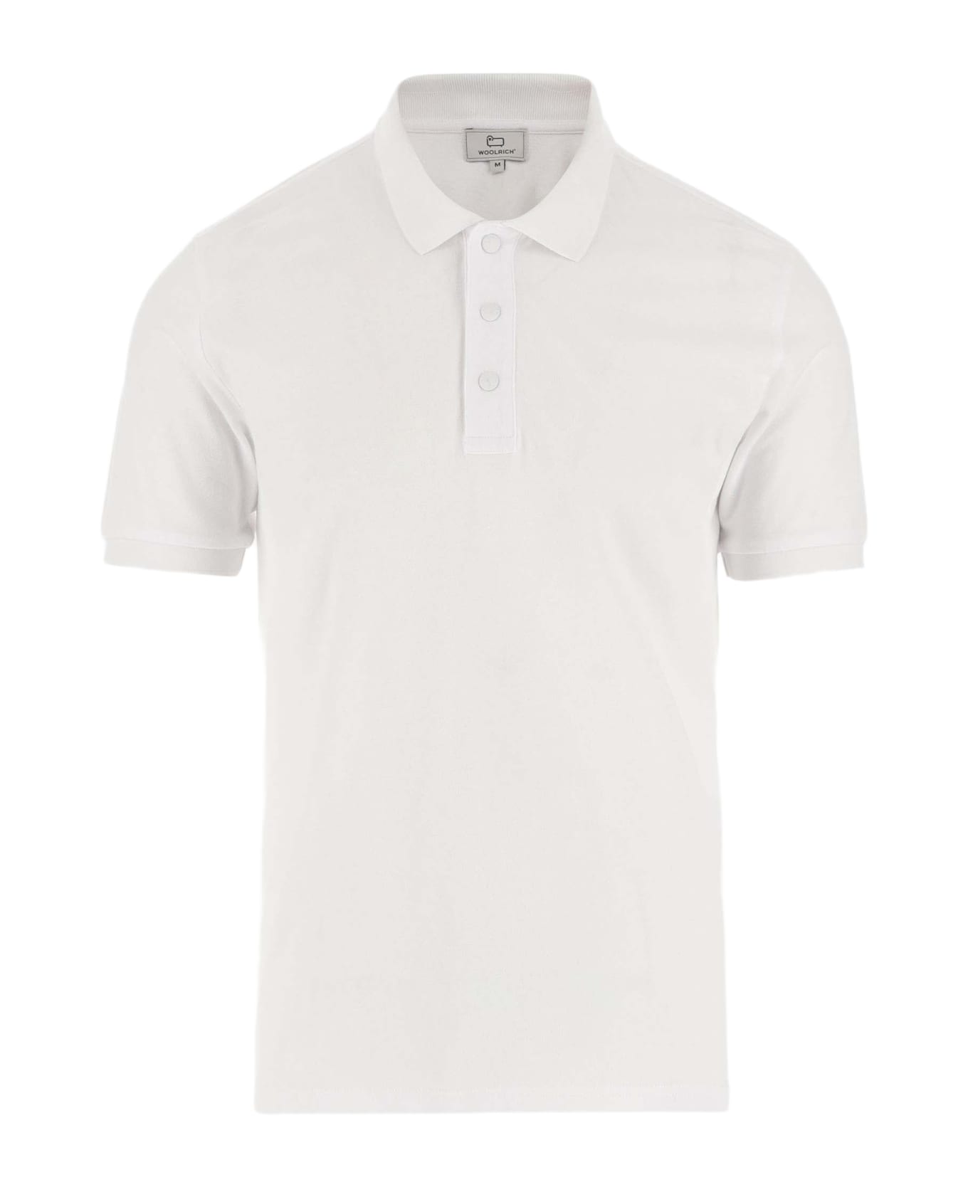 Woolrich Stretch Cotton Polo Shirt - Bright White
