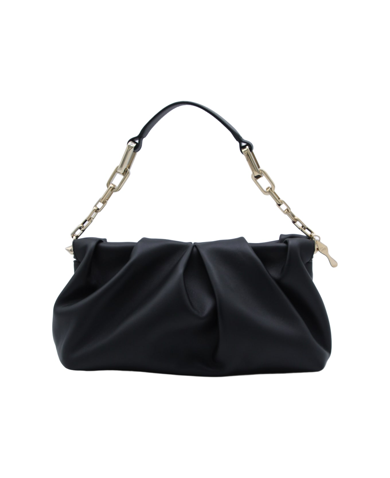 Christian Louboutin Black Leather Shoulder Bag - Black ショルダーバッグ