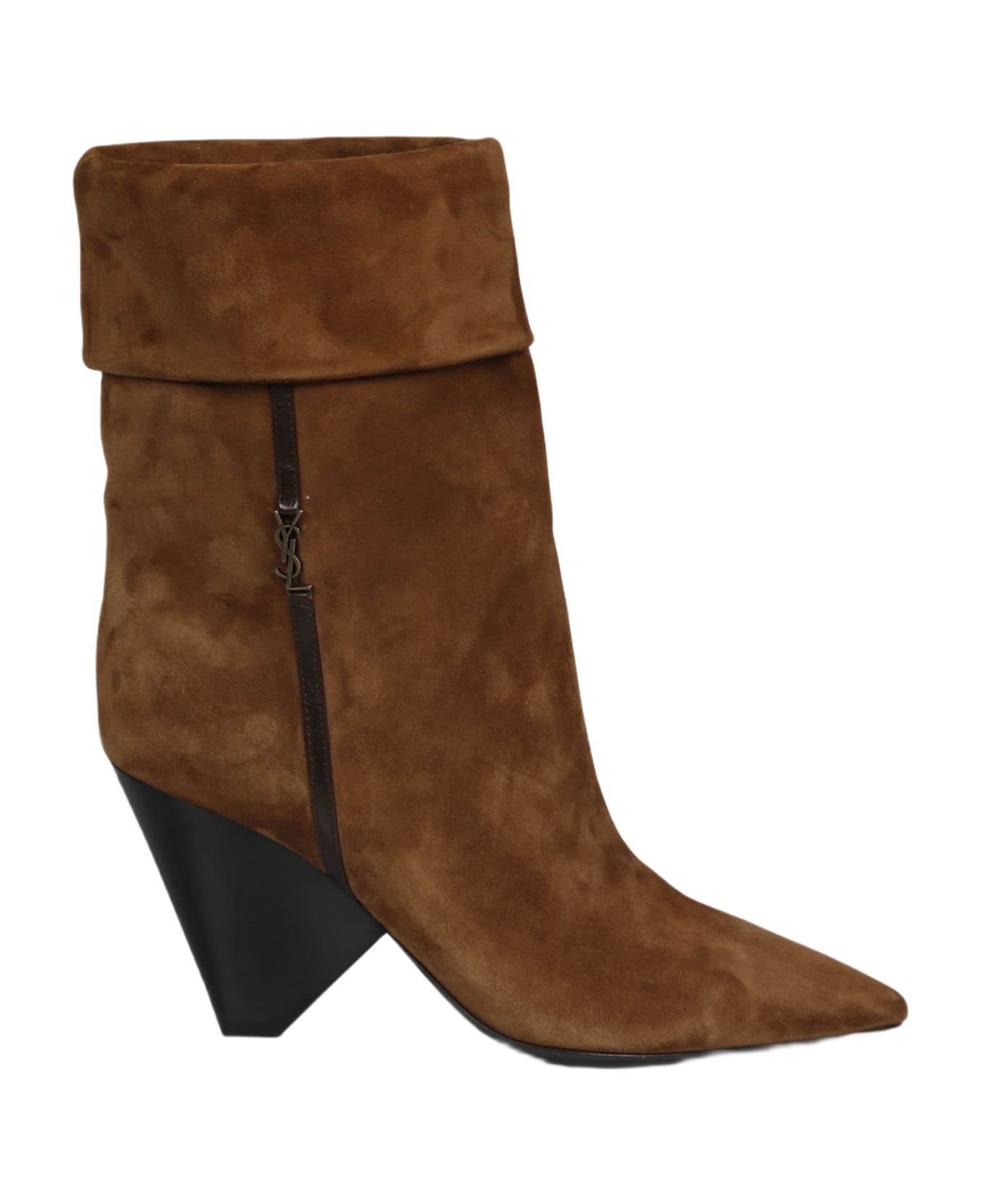Saint Laurent Niki Booties - Brown