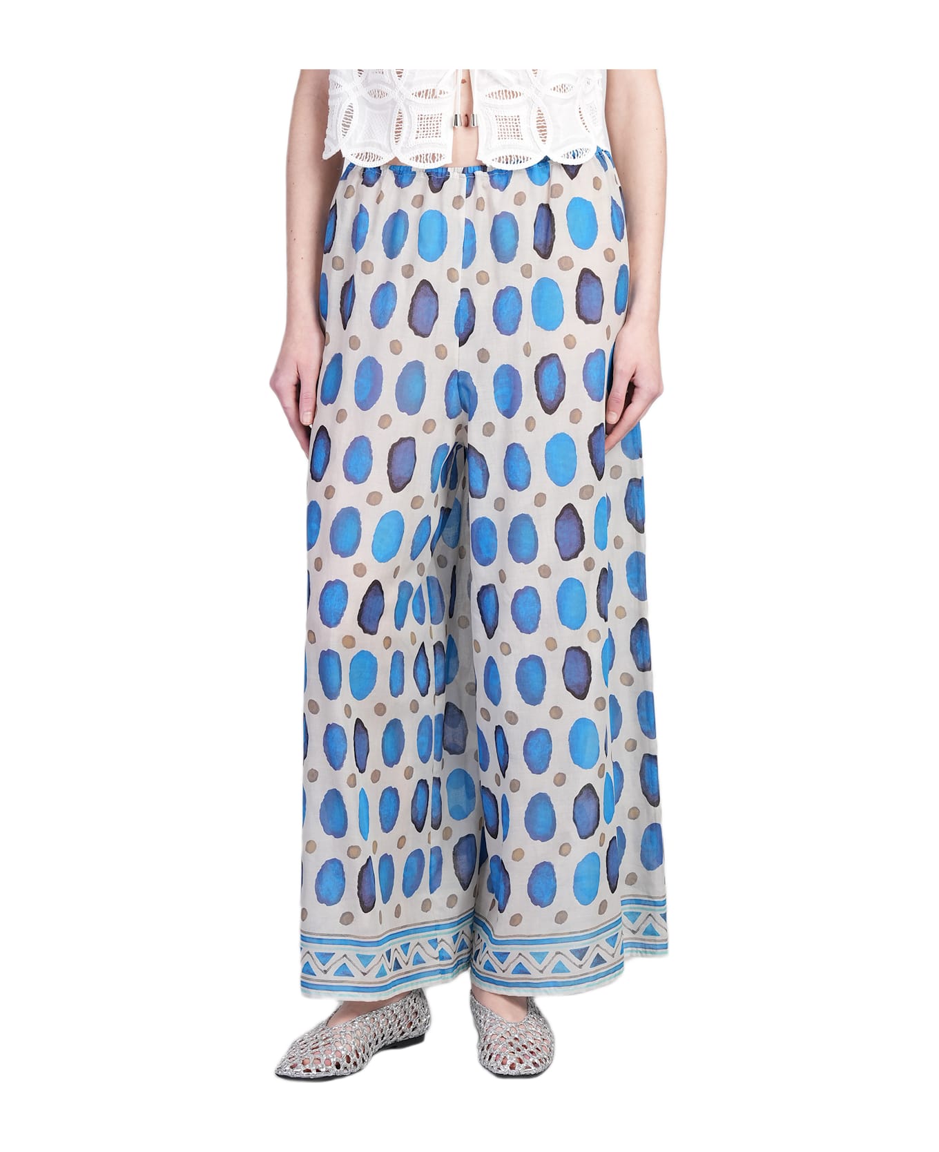 Holy Caftan Pan Pants In Grey Cotton - grey
