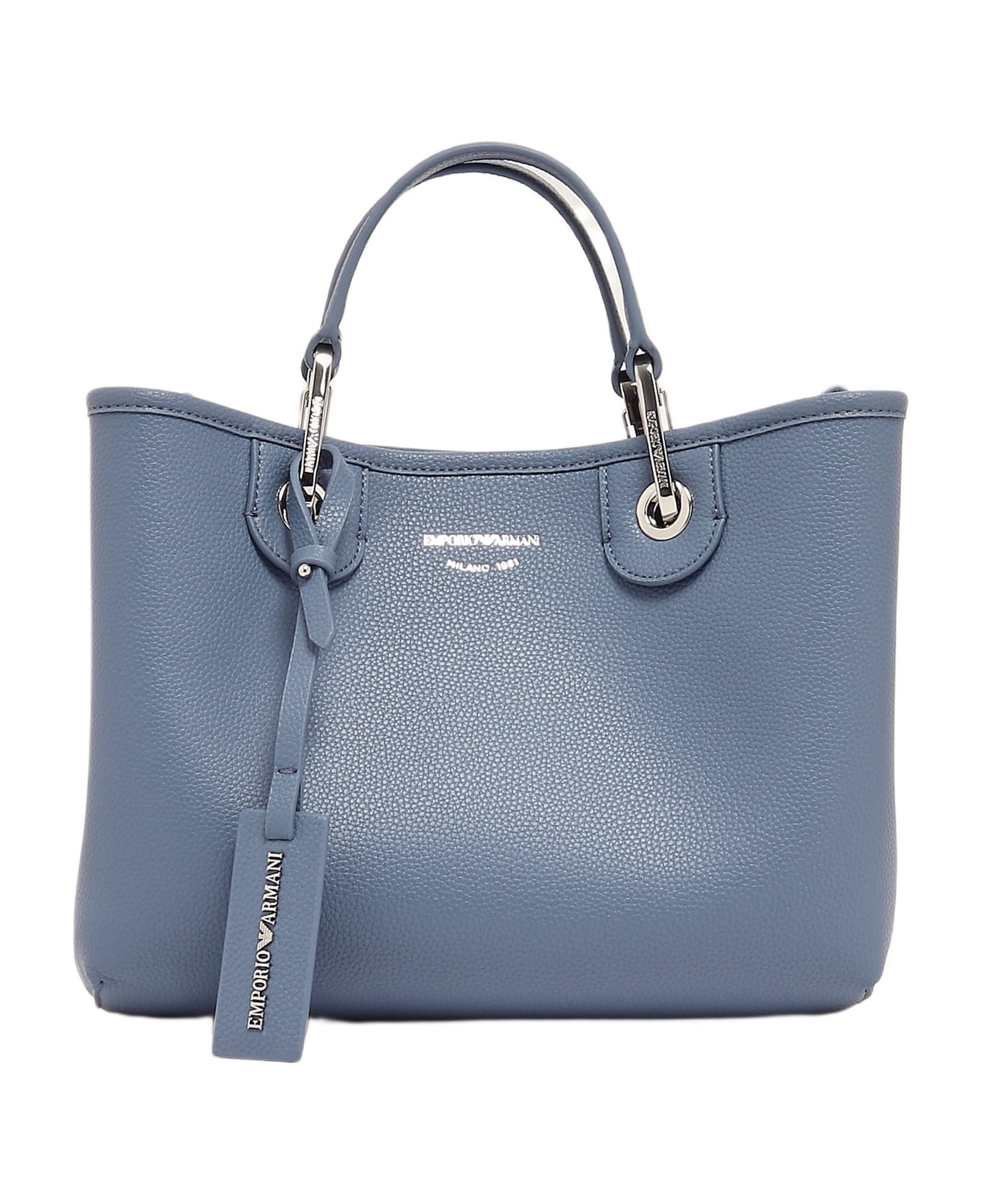 Emporio Armani Poliestere Shopping Bag - Asphalt Heart