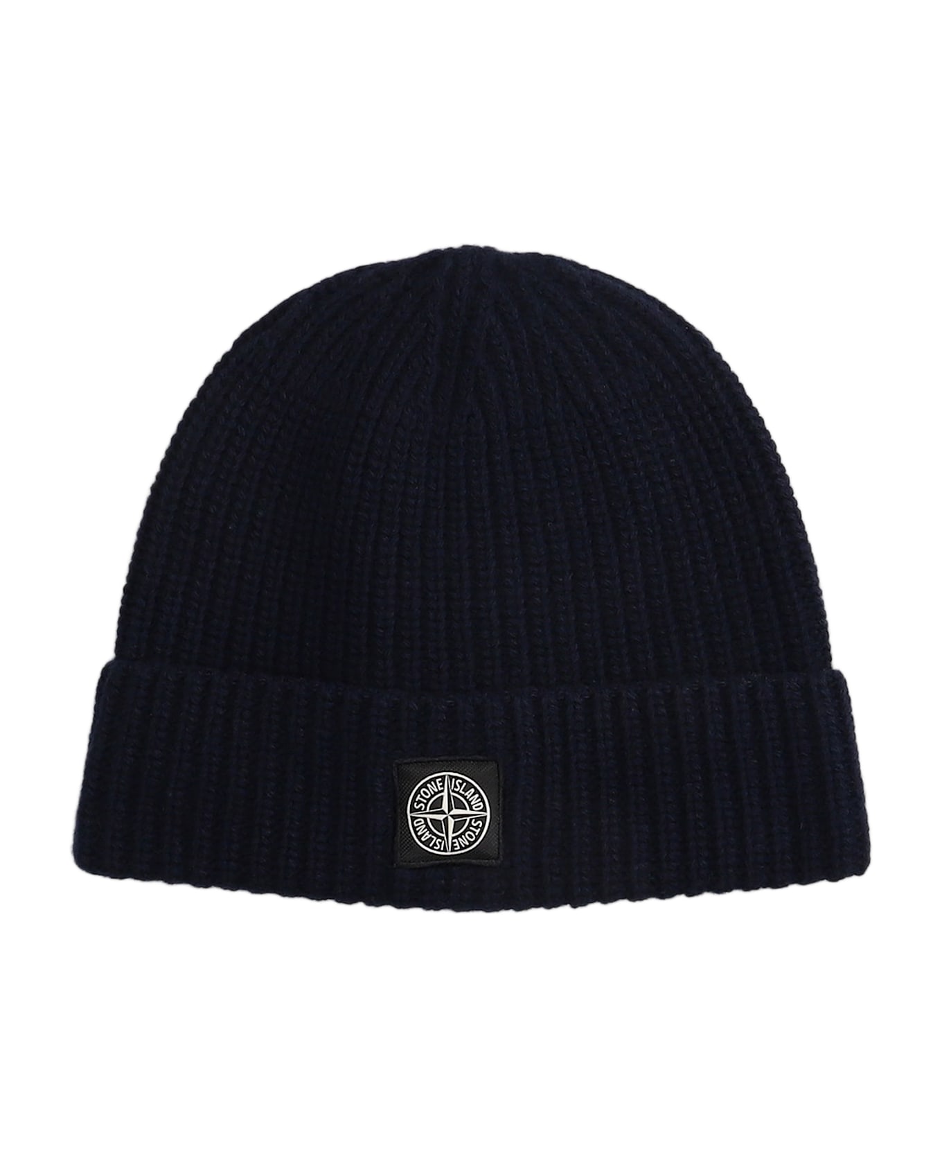 Stone Island Hats In Blue Wool - blue