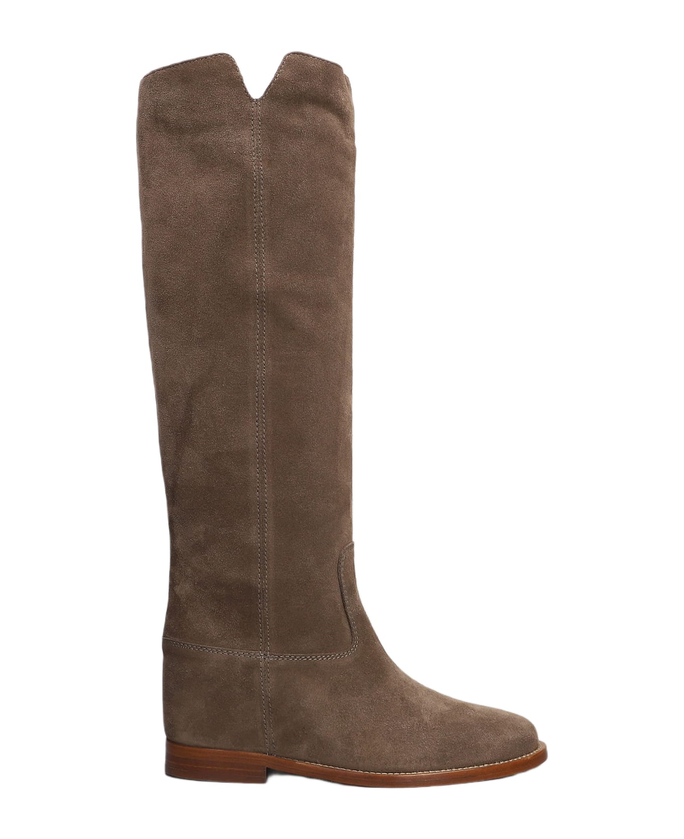 Via Roma 15 In Taupe Suede - taupe