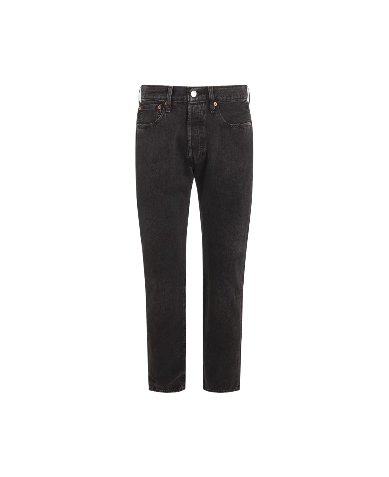 Levi's Black Cotton Denim 501 Jeans - Crash Courses