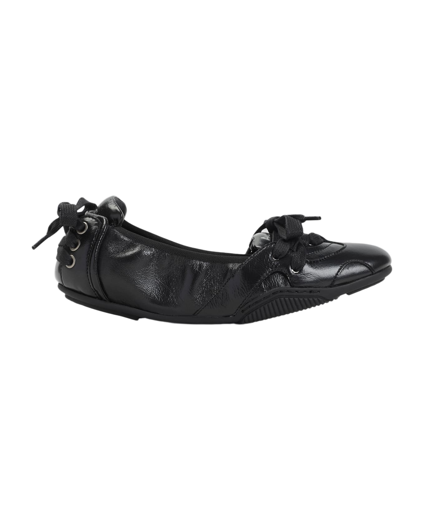 Acne Studios Leather Ballerinas - Black
