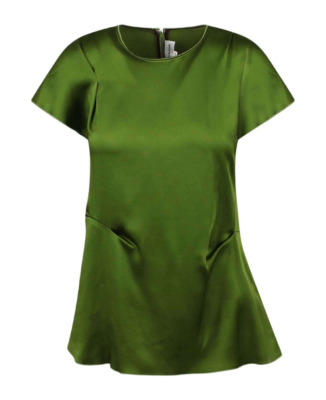 Victoria Beckham Pleated Detail Top - GREEN