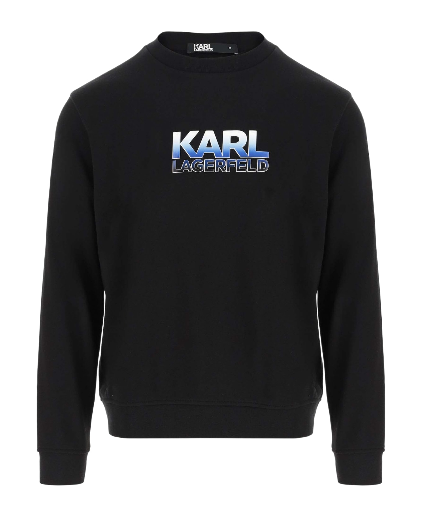 Karl Lagerfeld Cotton Blend Sweatshirt With Logo - Black フリース