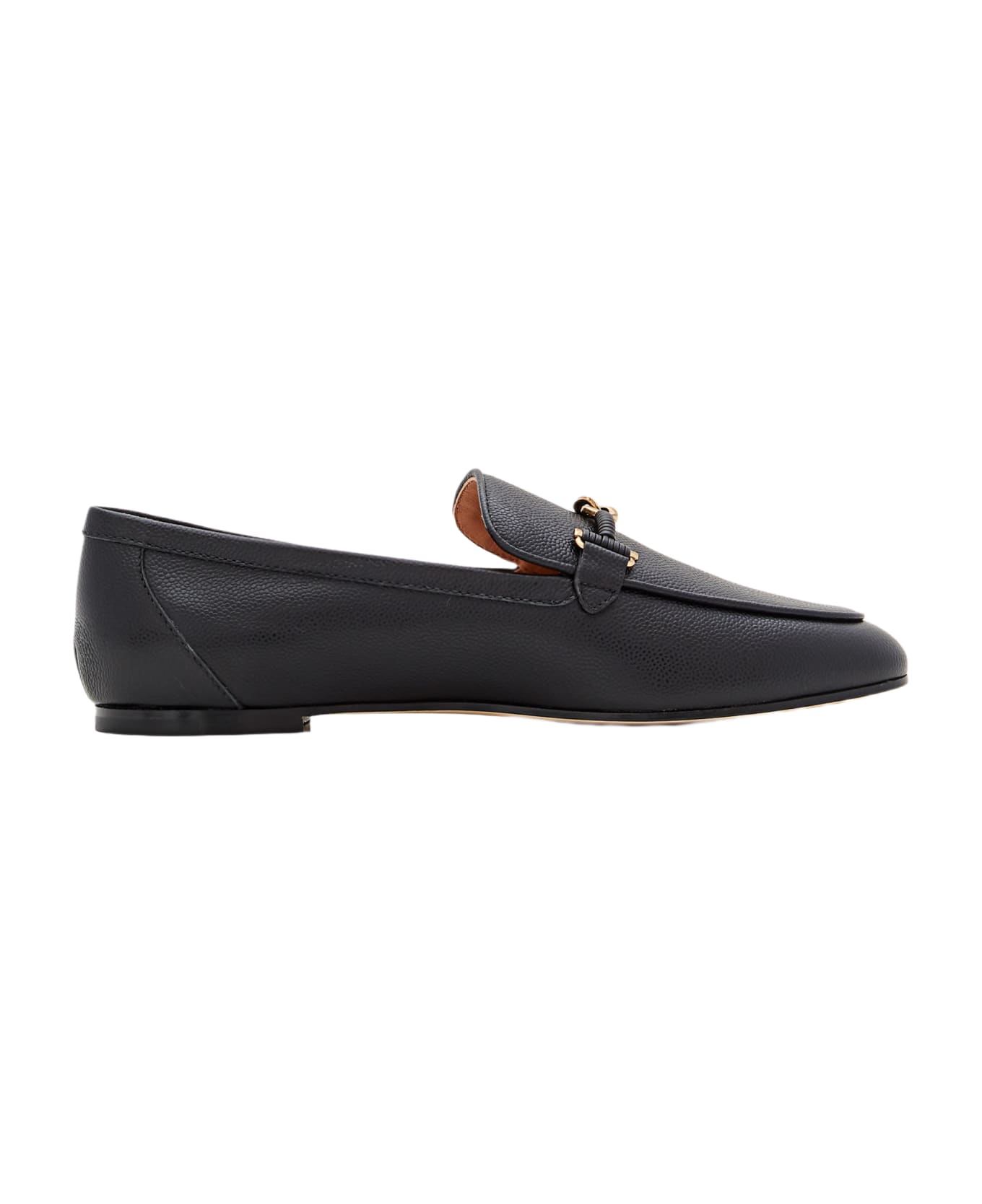 Tod's Flat Leather Loafers - Black