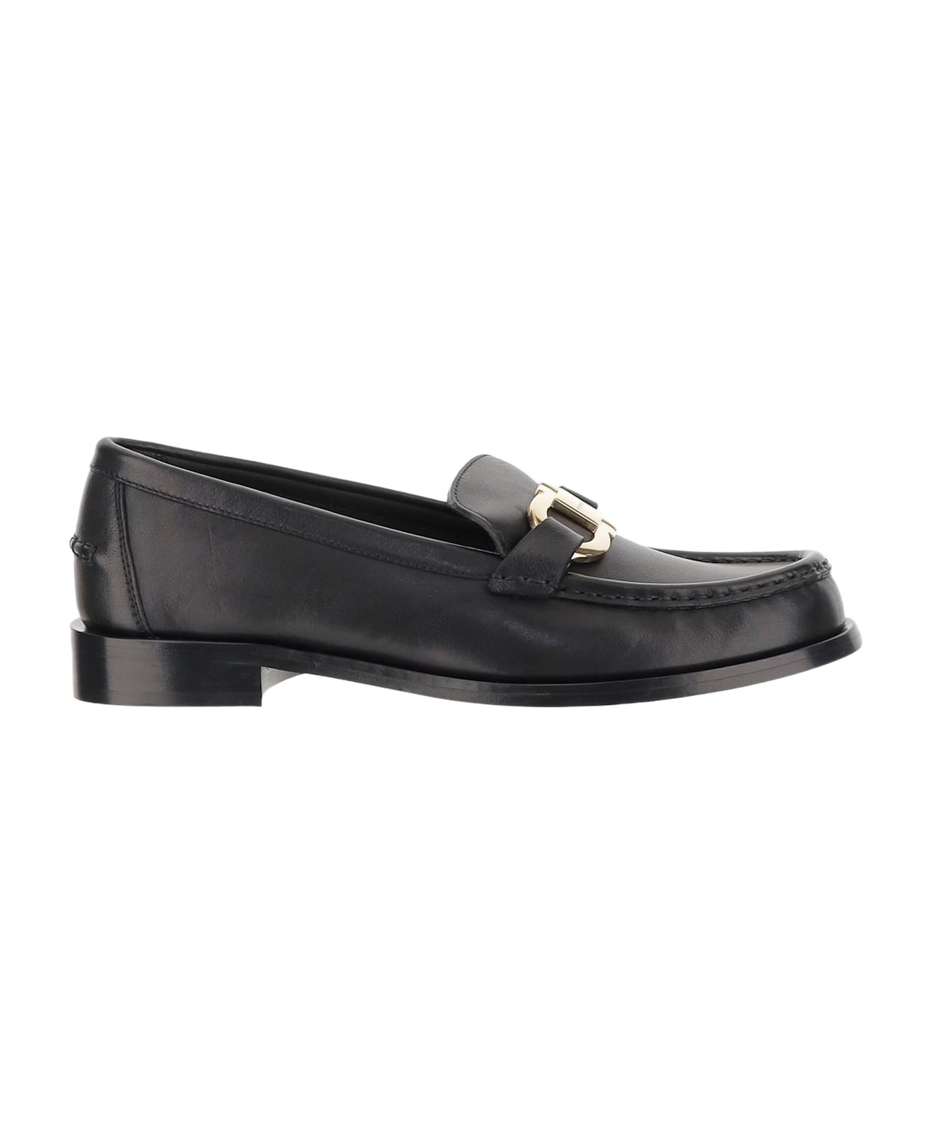 Ferragamo Moccasins Ornament Hooks - Black