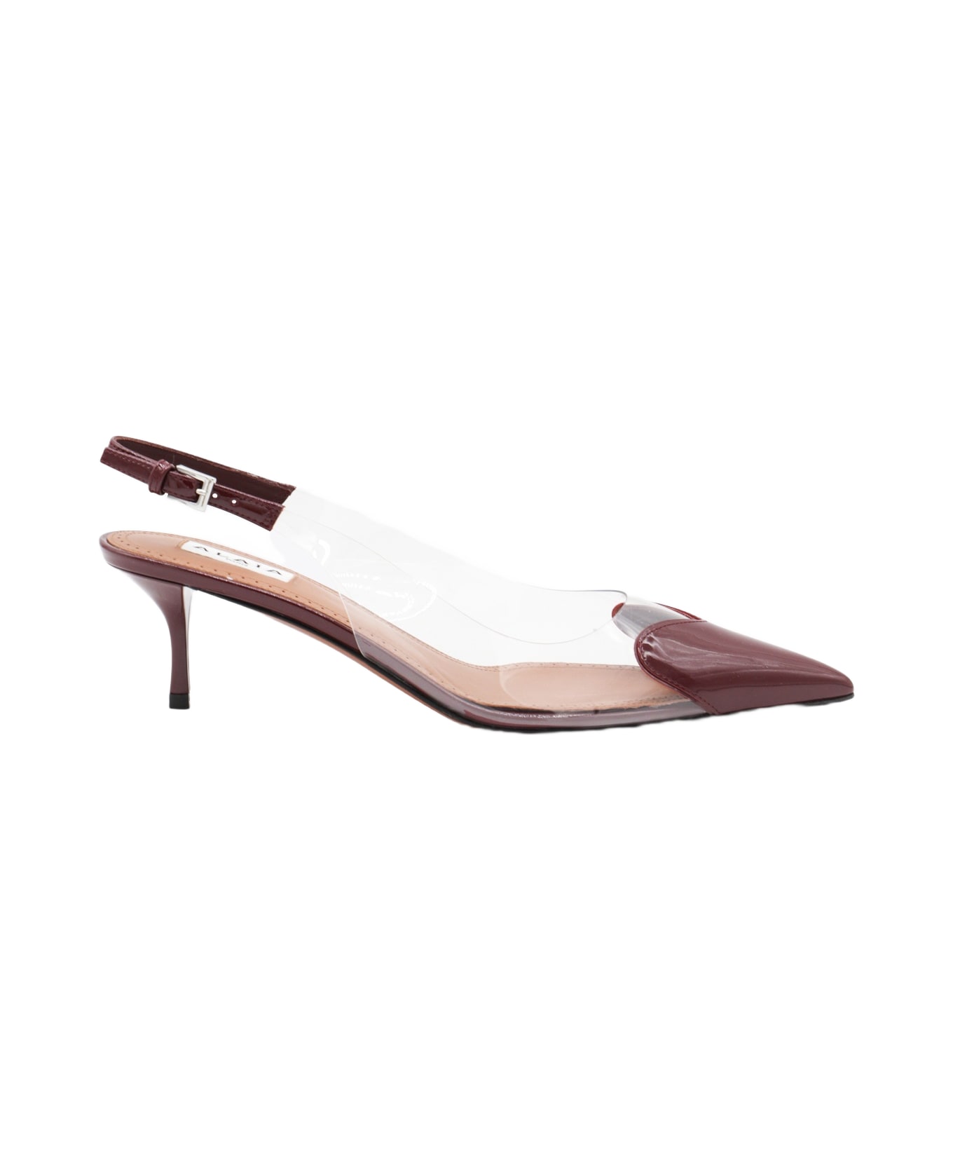 Alaia Dark Red And Trasparent Pumps - ROUGE GRENAT