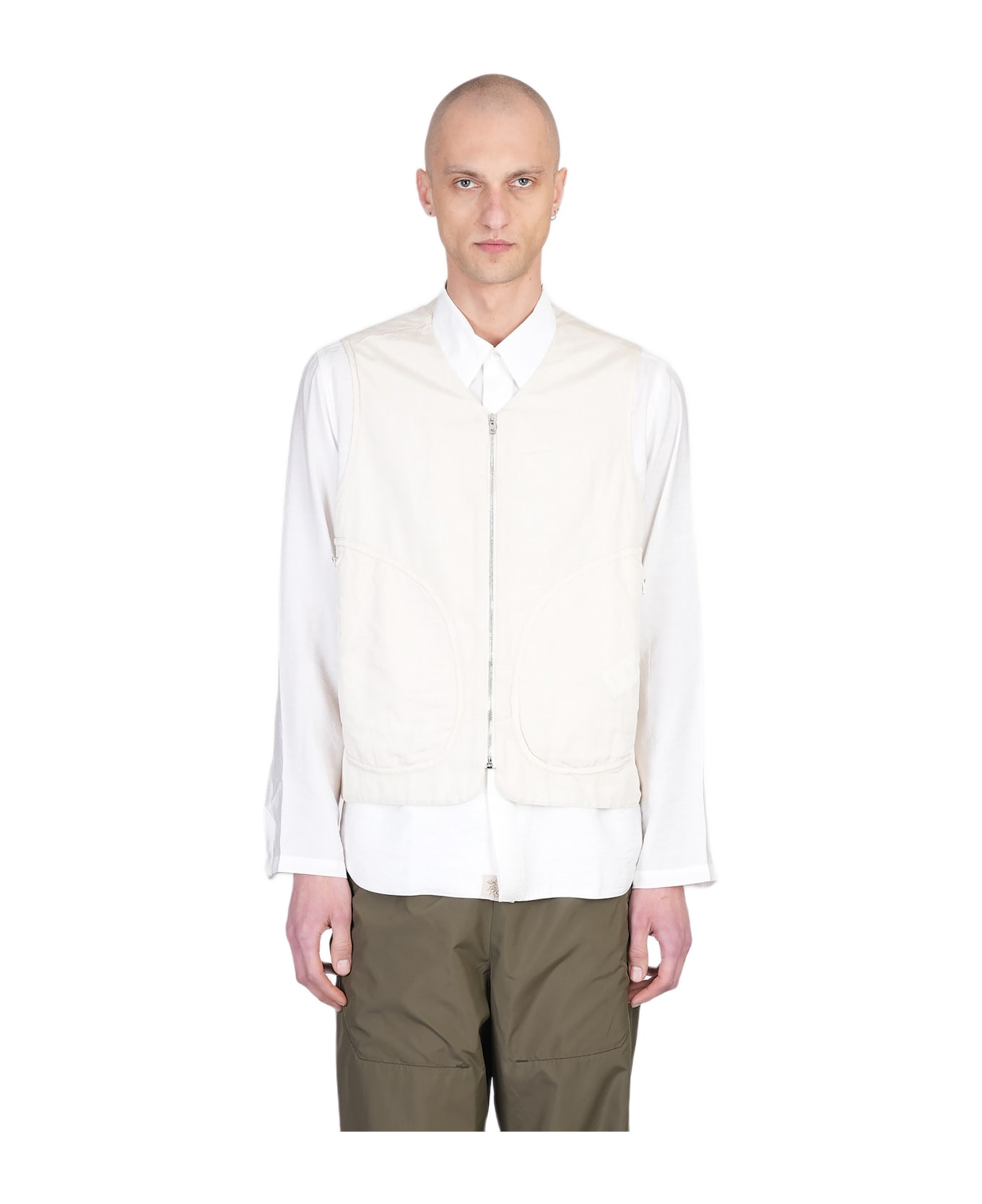 Ranra Mill Vest In Beige Viscose - beige