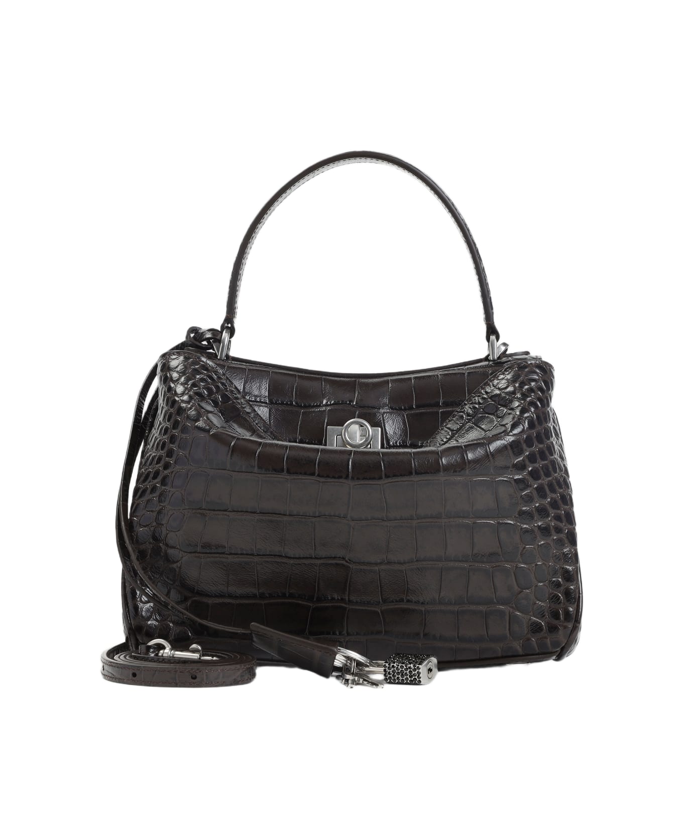 Balenciaga Rodeo Top Handle Handbag - Ebony Black