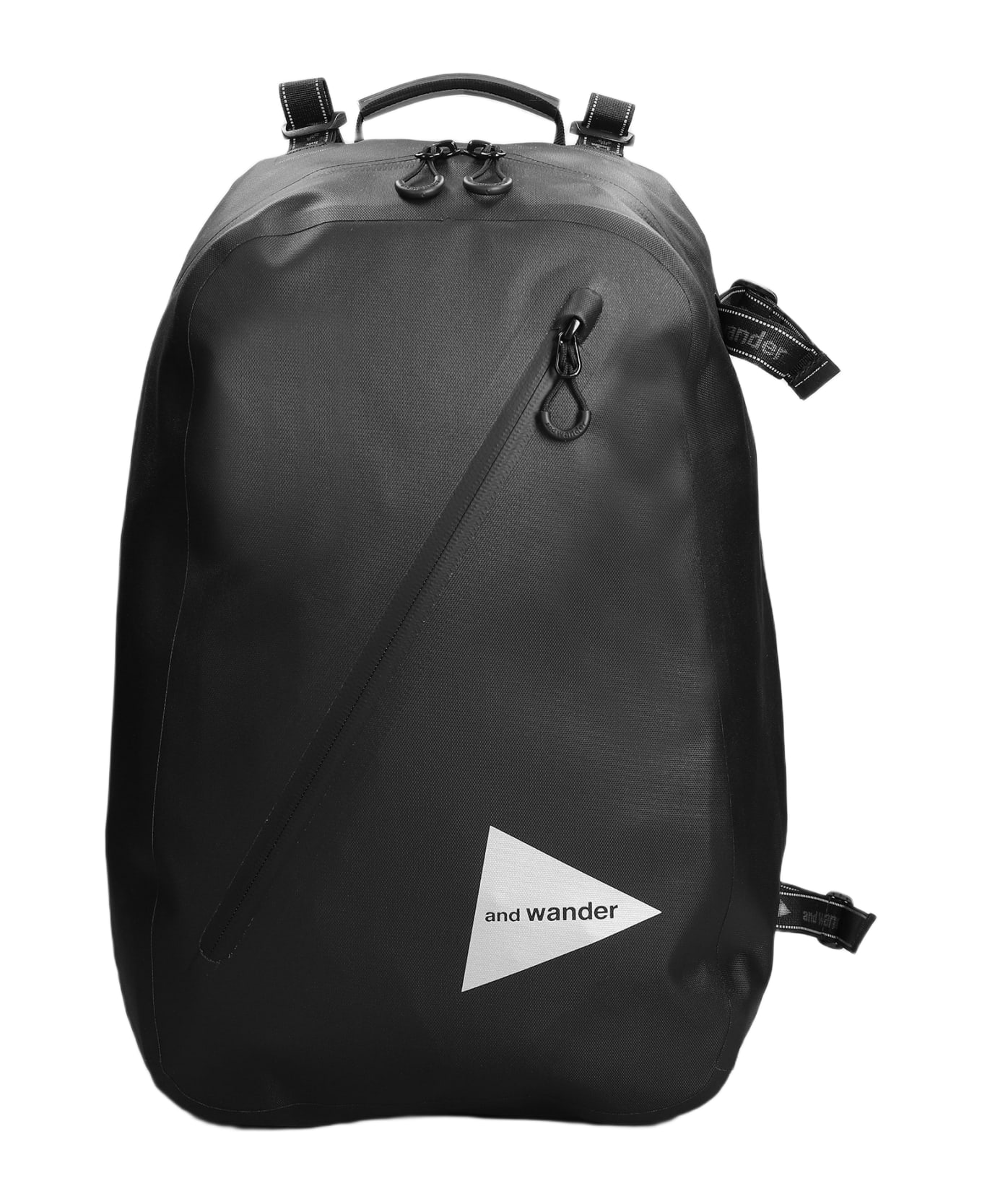 And Wander Backpack In Black Nylon - black