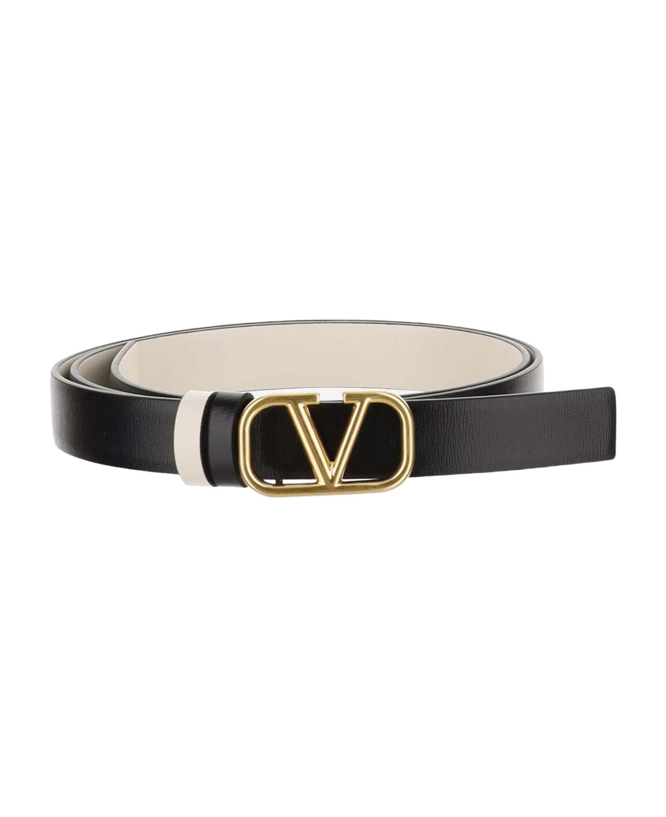 Valentino Garavani Vlogo Signature Reversible Belt - Black