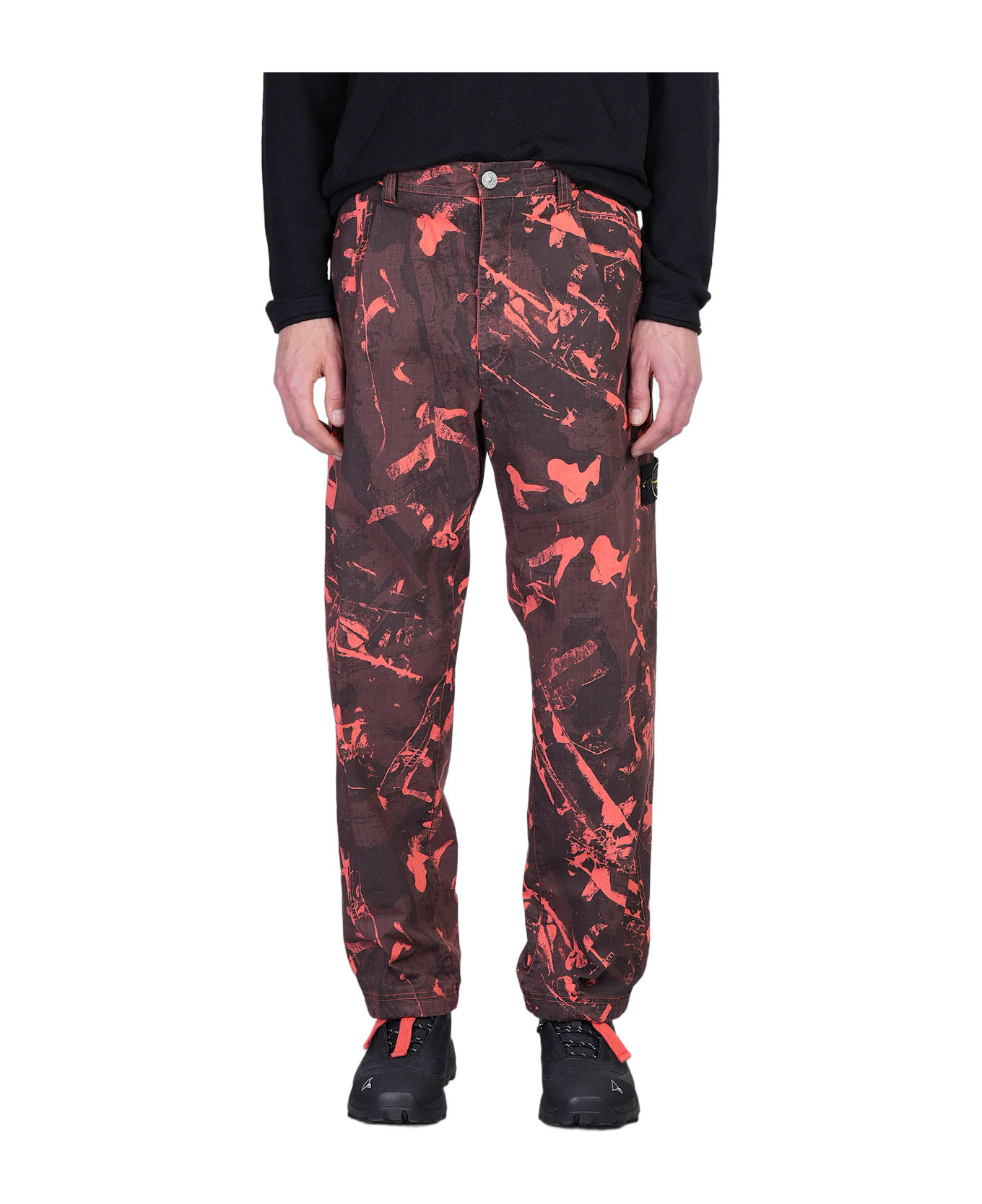 Pants In Black Cotton - Thumbnail 2