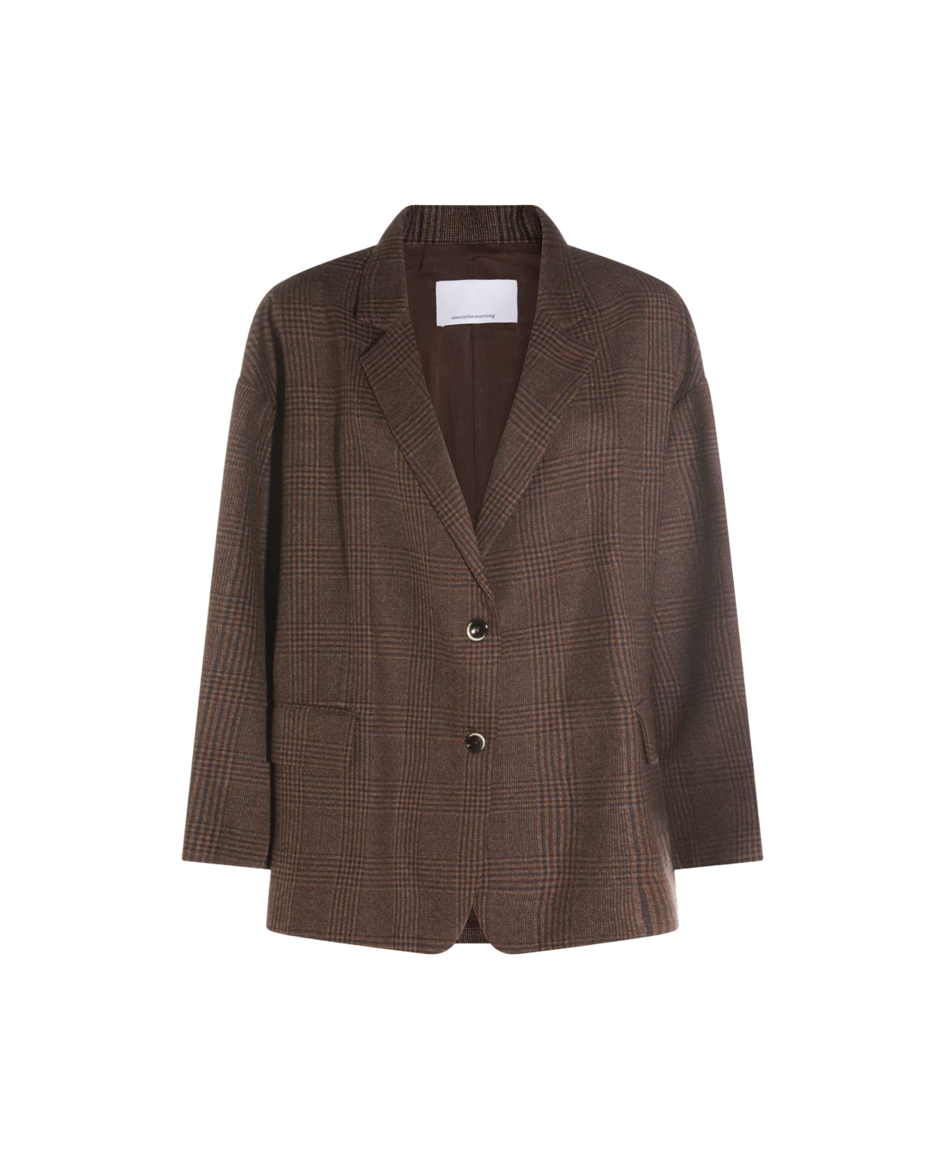 Nine in the Morning Brown Wool Blazer - Grey