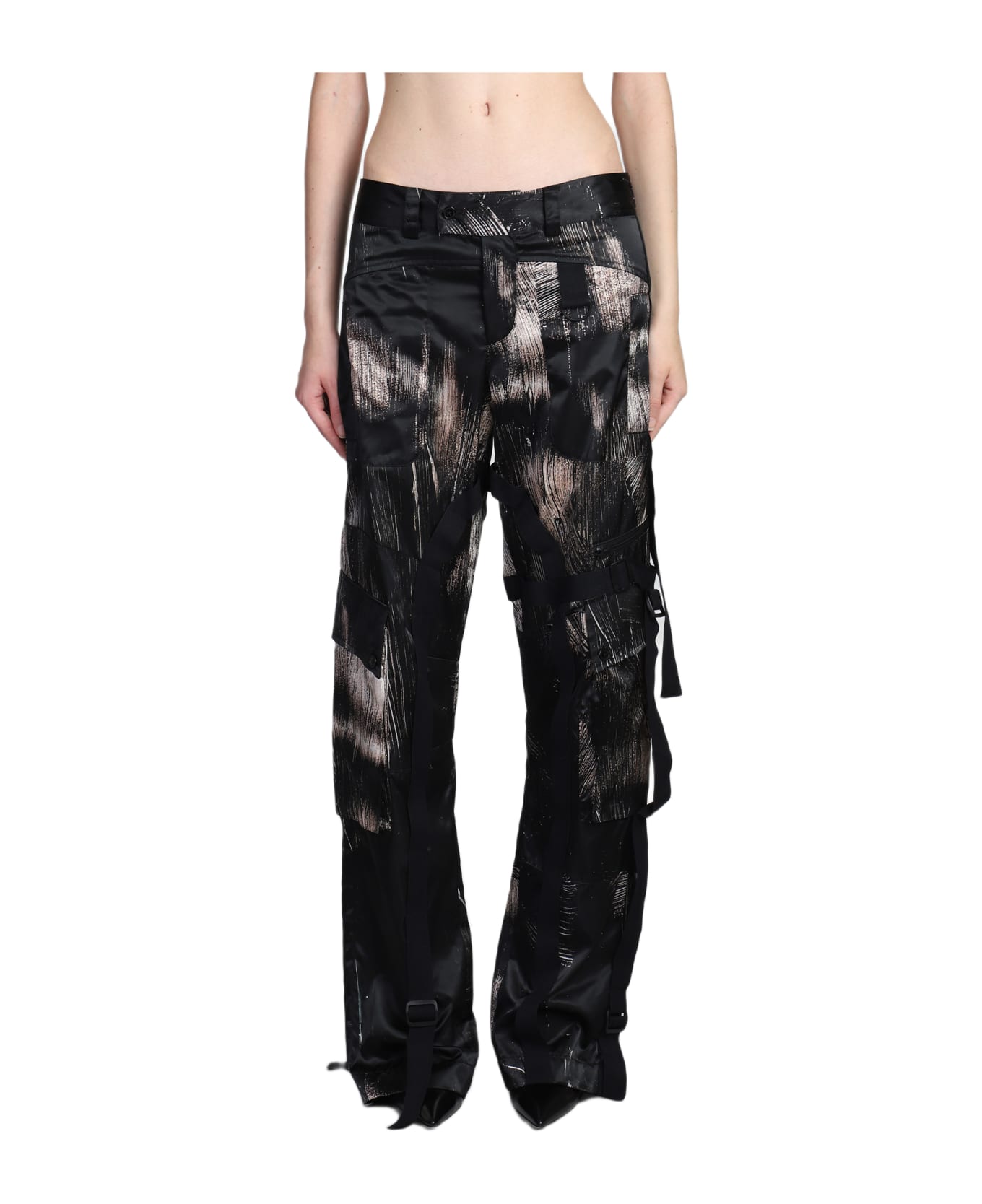 Louisa Ballou Pants In Black Nylon - black
