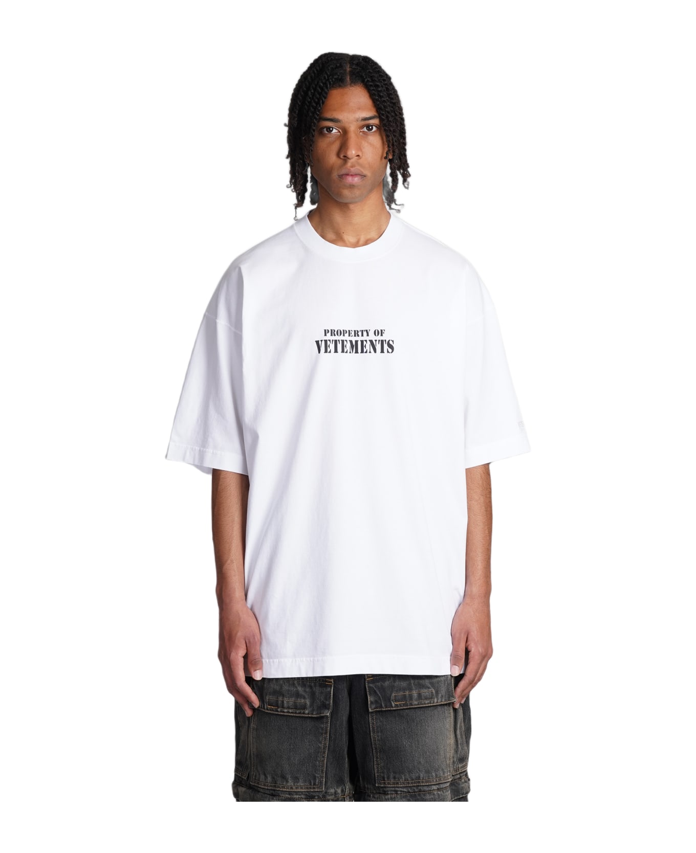 VETEMENTS T-shirt In White Cotton - white シャツ