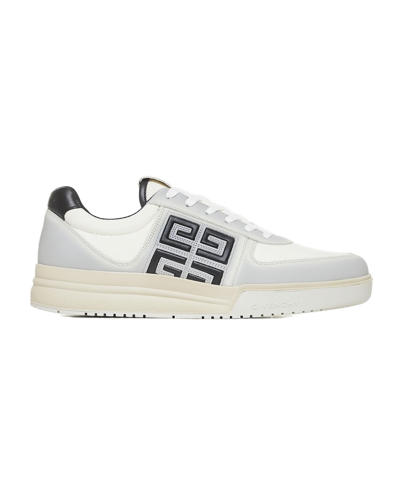 Givenchy G4 Leather And Fabric Sneakers - White