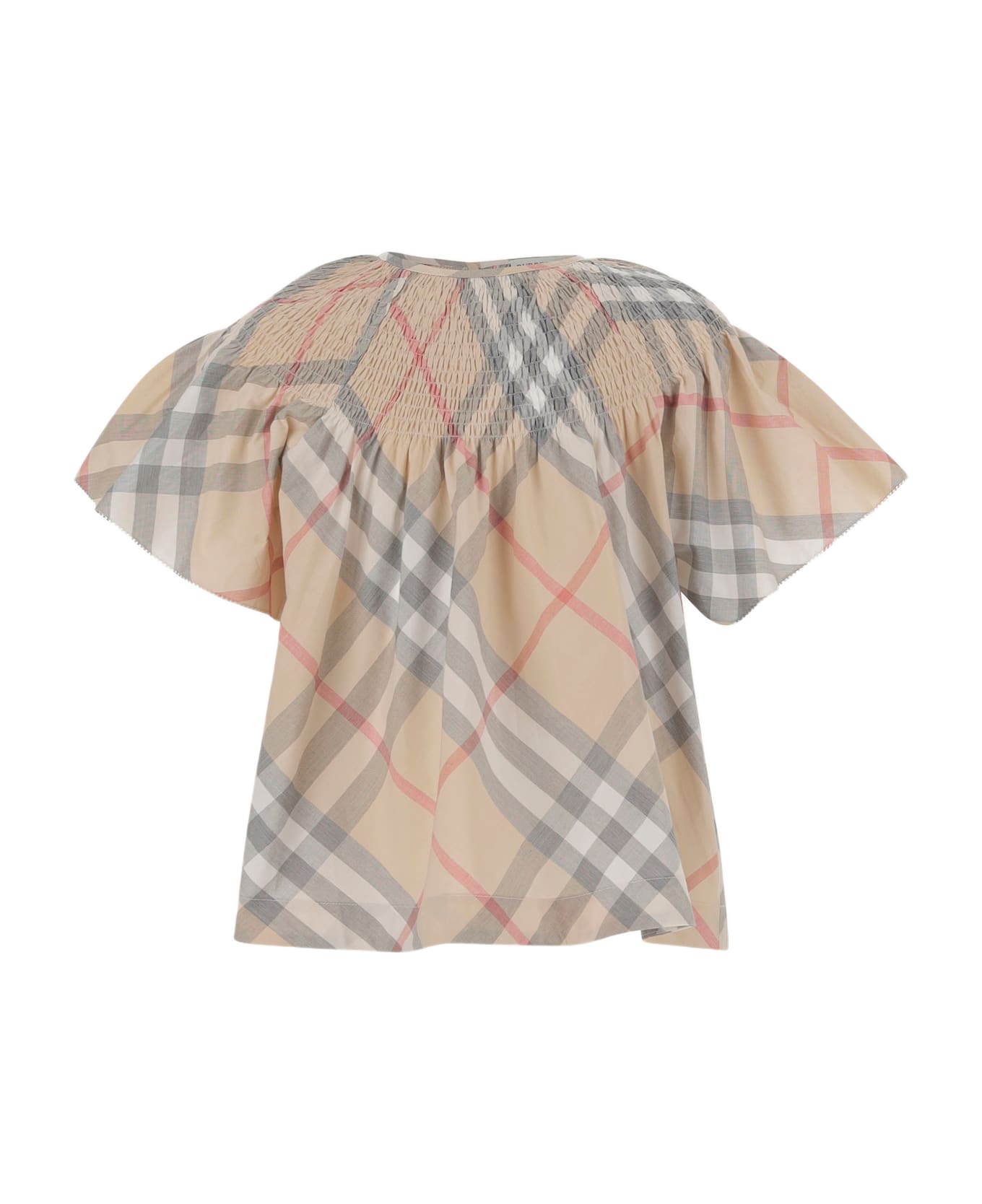 Burberry Cotton Check Dress - Red