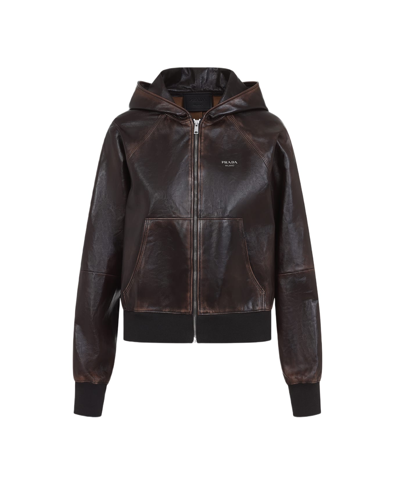 Prada Lamb Leather Jacket - Moro