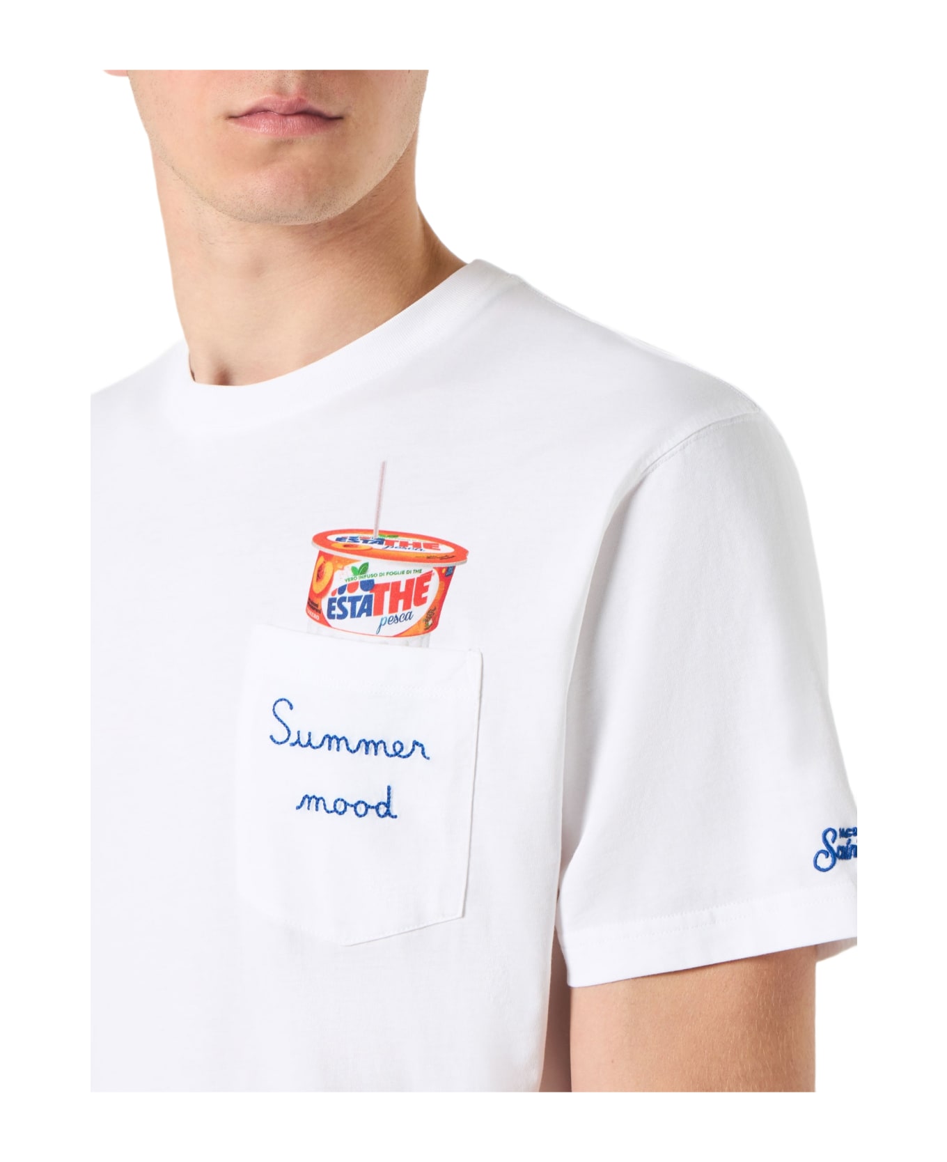 MC2 Saint Barth Man Cotton T-shirt With Estathé Print | Estathe
® Special Edition