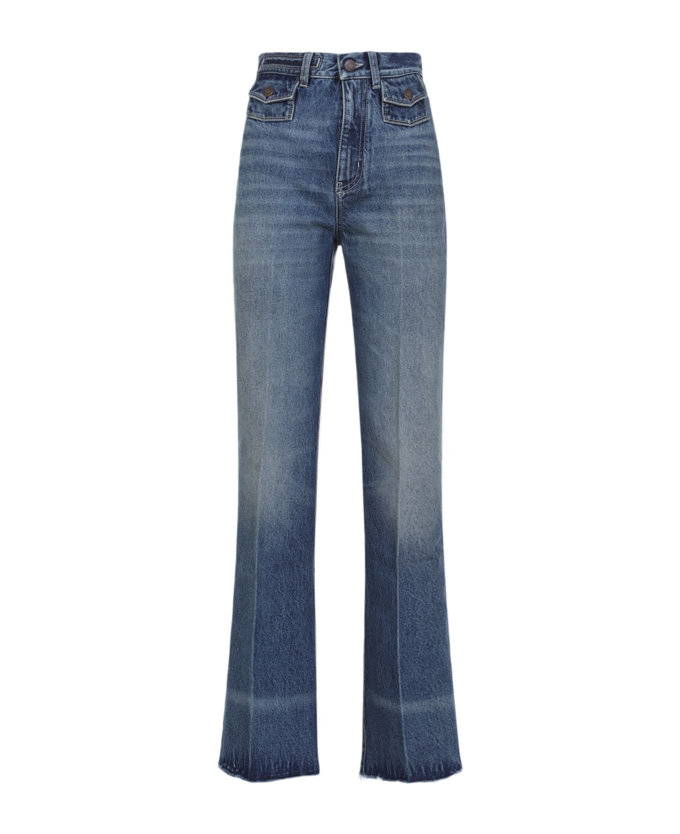 Chloé Wide Leg Jeans - Ocean Blue