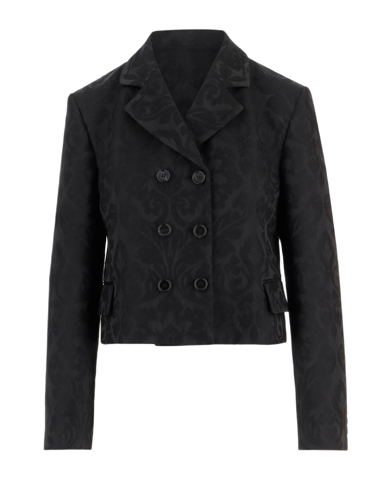 Chloé Double-breasted Wool Blend Jacket - Black