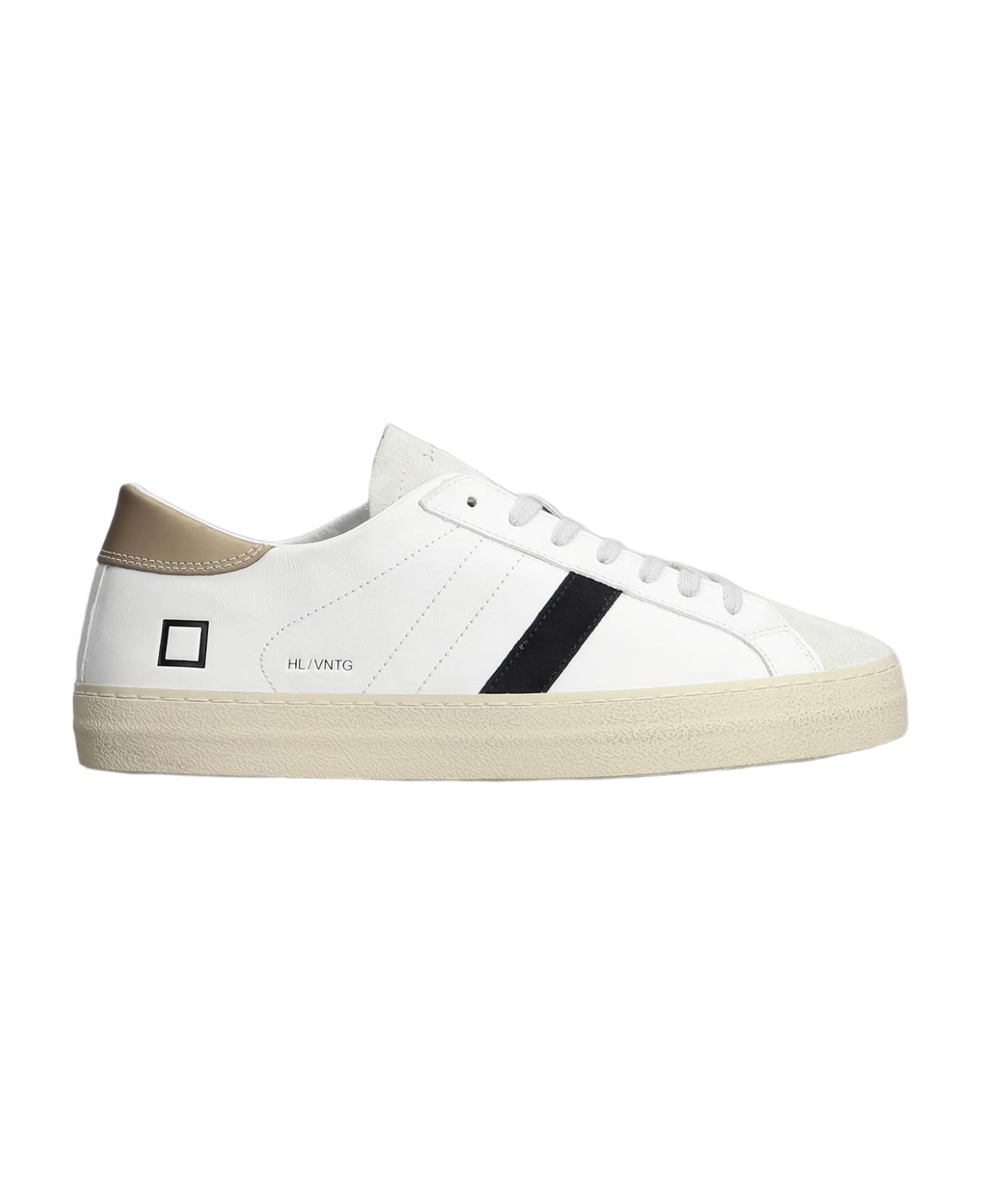 D.A.T.E. Hill Low Sneakers In White Leather - white