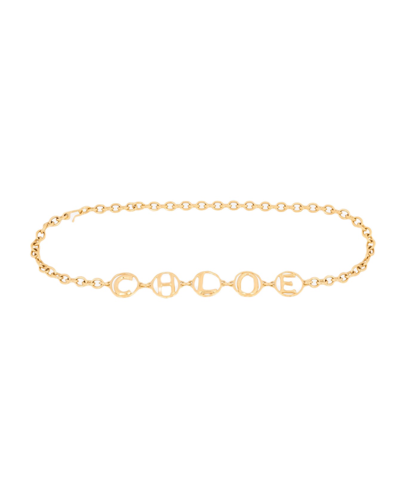 Chloé Script Jeweled Belt - COLOR oro